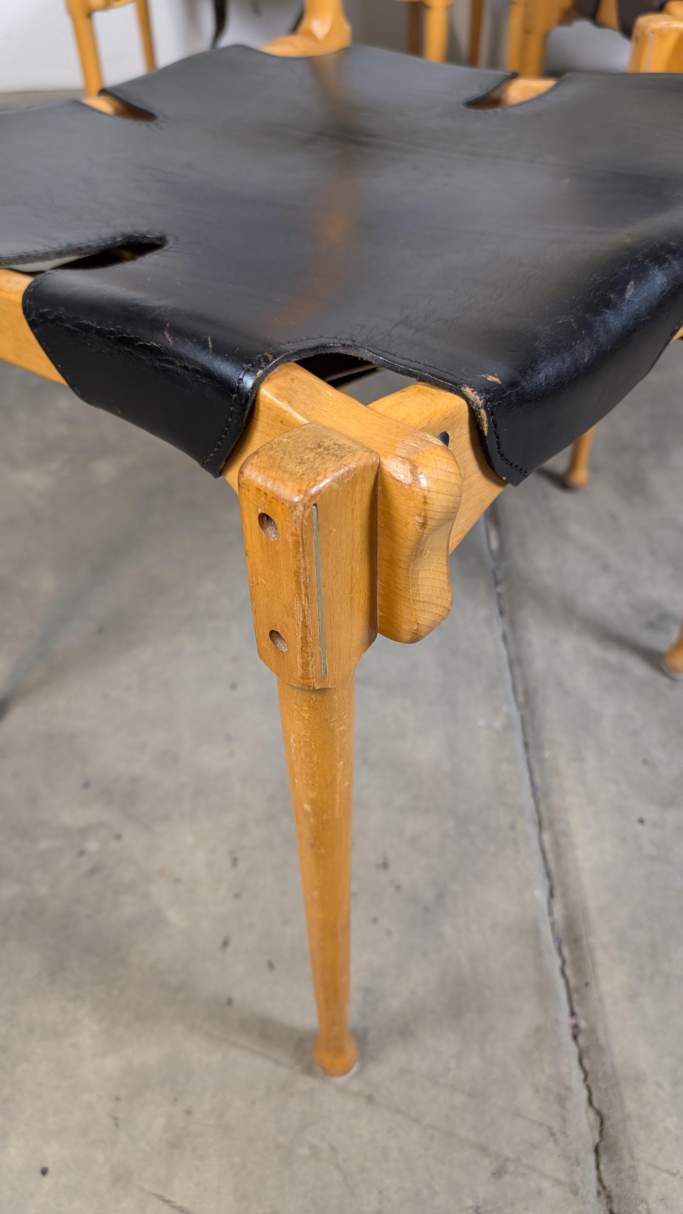 Mid Century Beech 'Montreal' Dining Chairs by Otto Frei for Fröscher, c1960s For Sale 4