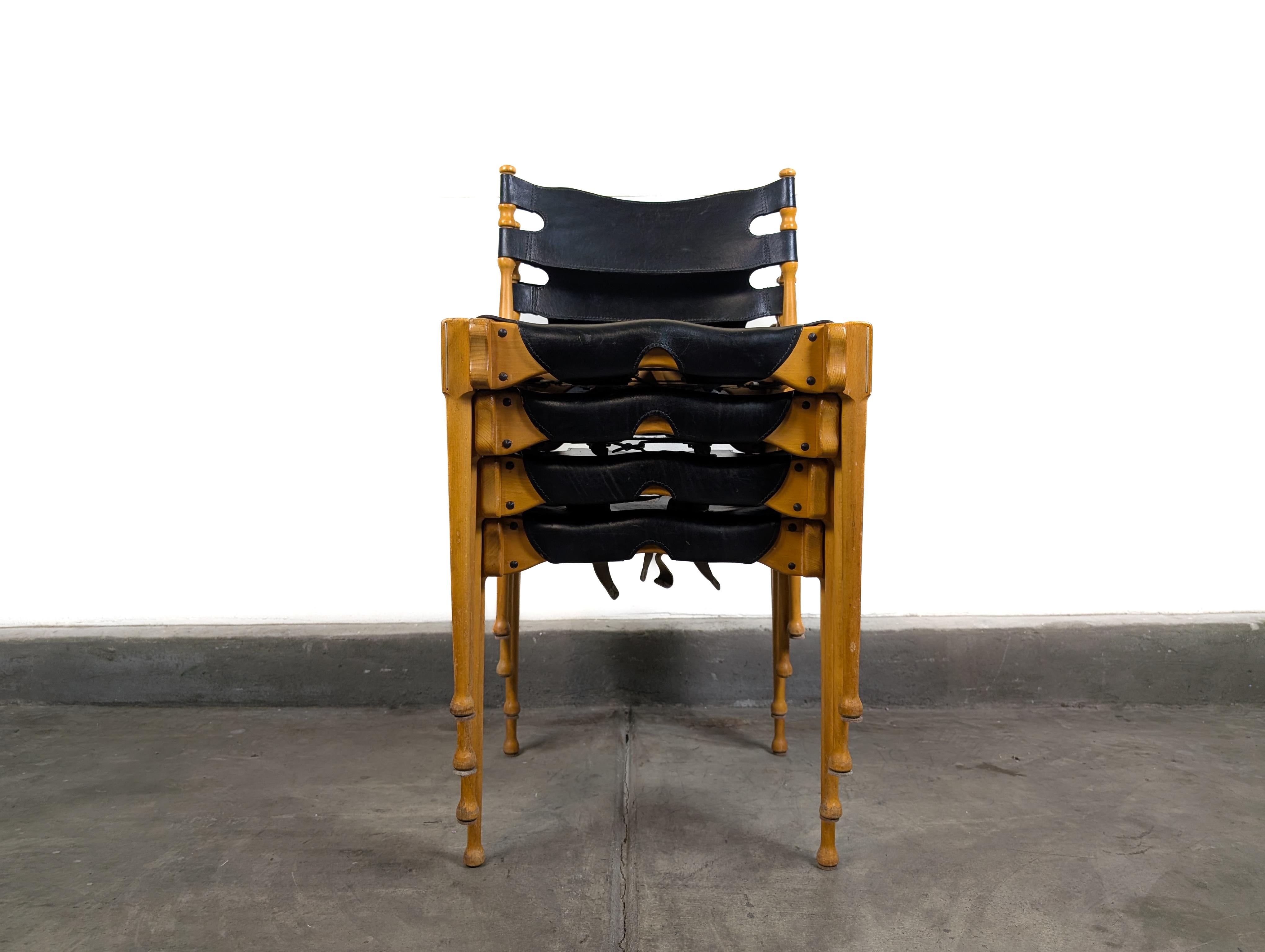 Mid Century Beech 'Montreal' Dining Chairs by Otto Frei for Fröscher, c1960s For Sale 7