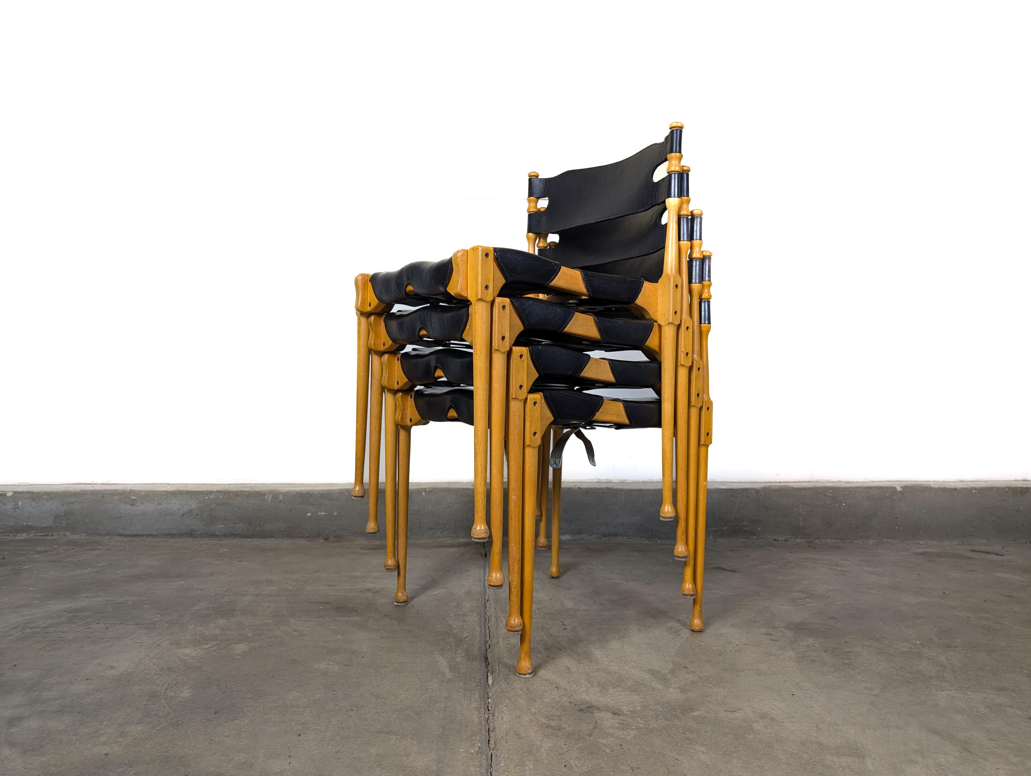 Mid Century Beech 'Montreal' Dining Chairs by Otto Frei for Fröscher, c1960s For Sale 8