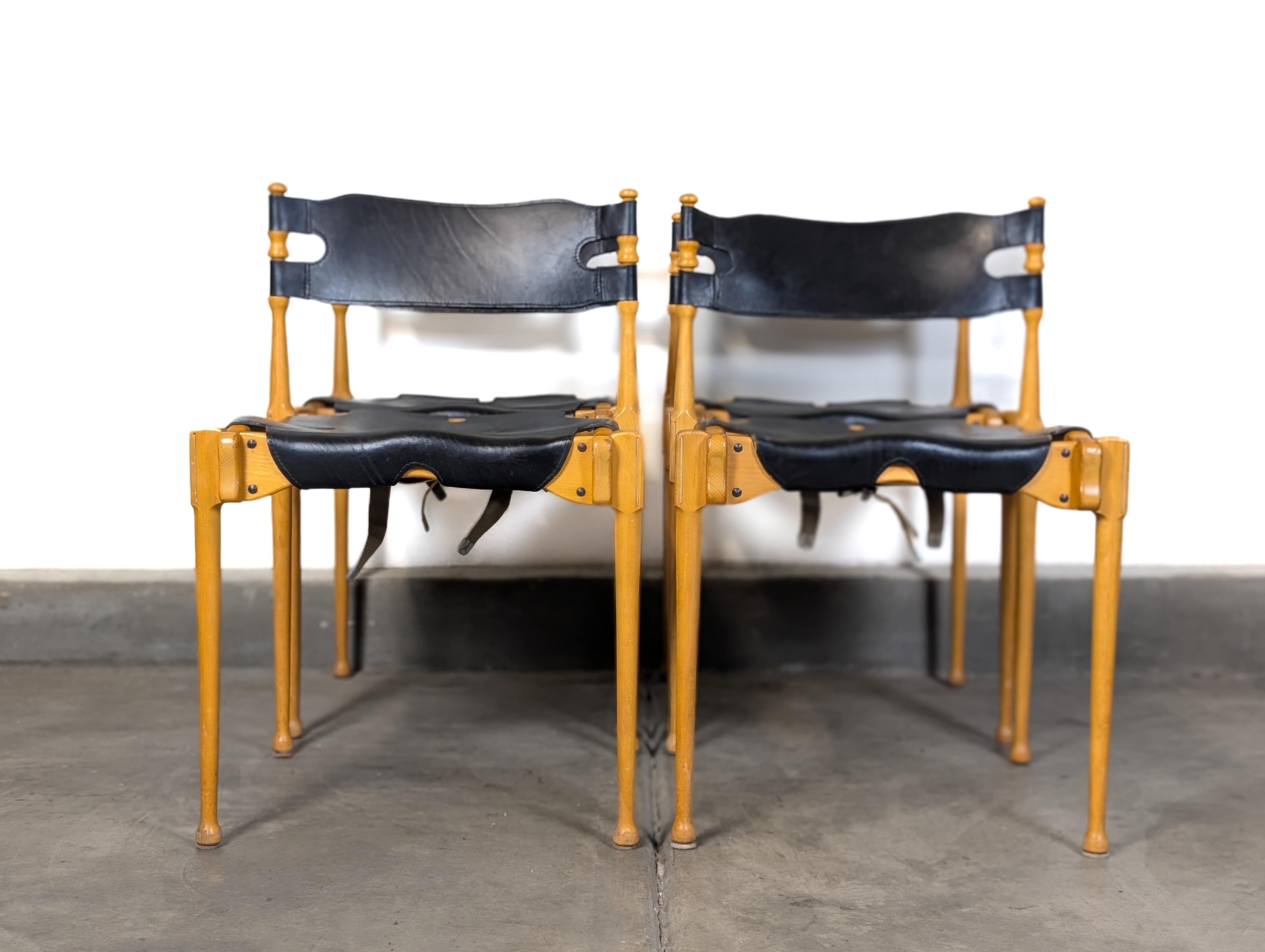 Mid-20th Century Mid Century Beech 'Montreal' Dining Chairs by Otto Frei for Fröscher, c1960s For Sale
