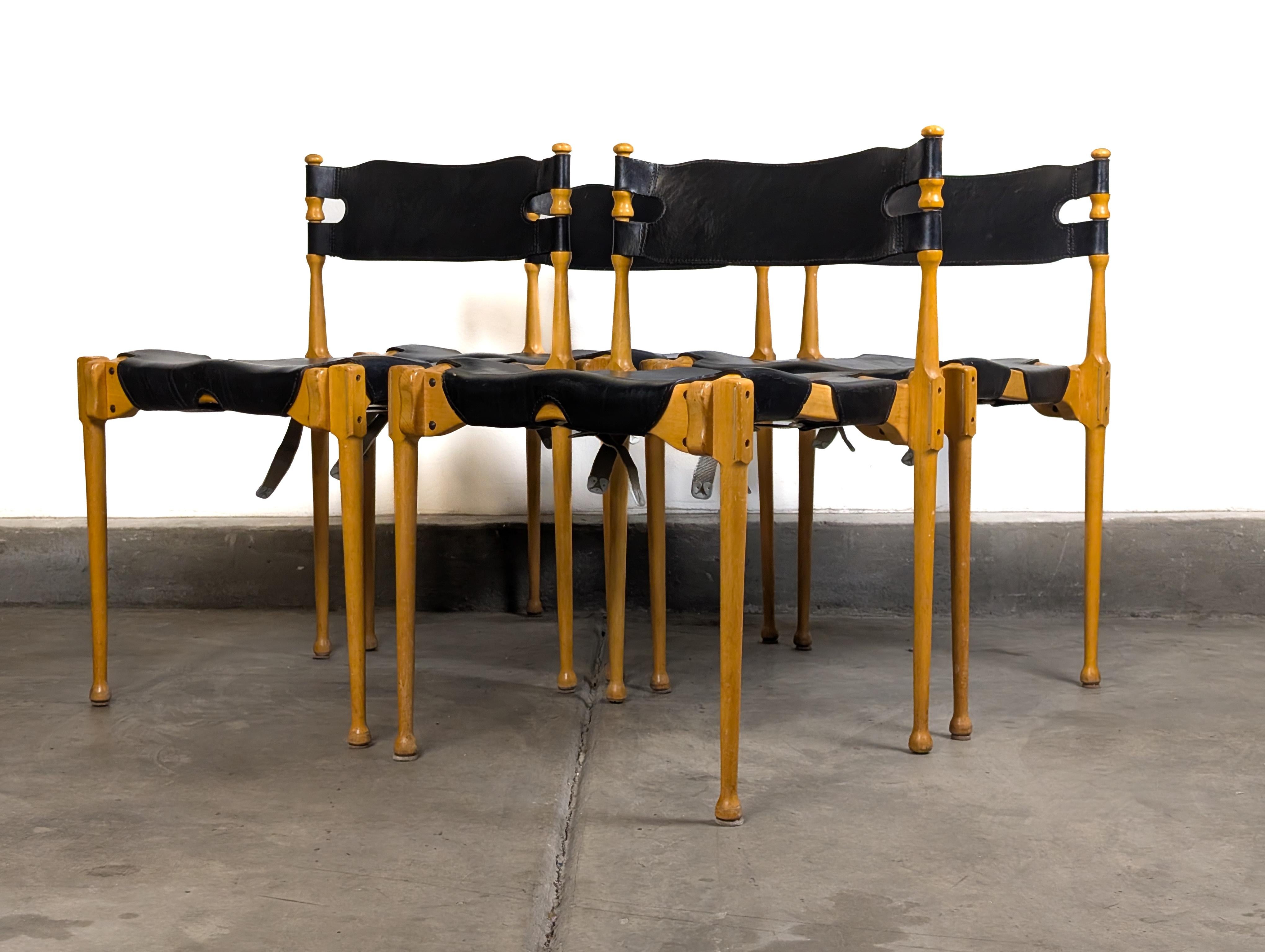 Mid Century Beech 'Montreal' Dining Chairs by Otto Frei for Fröscher, c1960s For Sale 2
