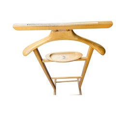 Mid-Century Modern Beech Wood Valet SPQR Italy C1960