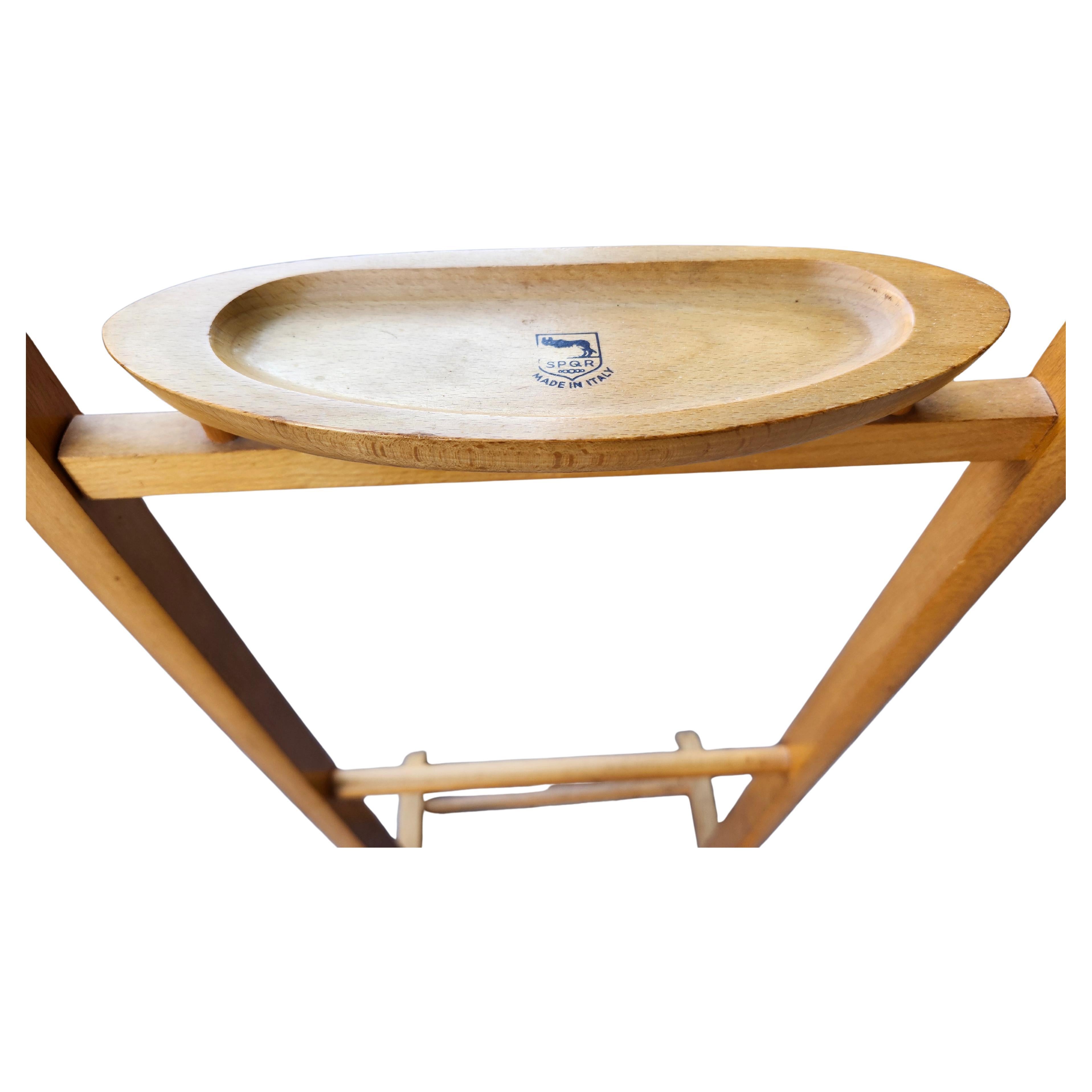 Mid-20th Century Mid-Century Modern Beech Wood Valet SPQR Italy C1960 For Sale