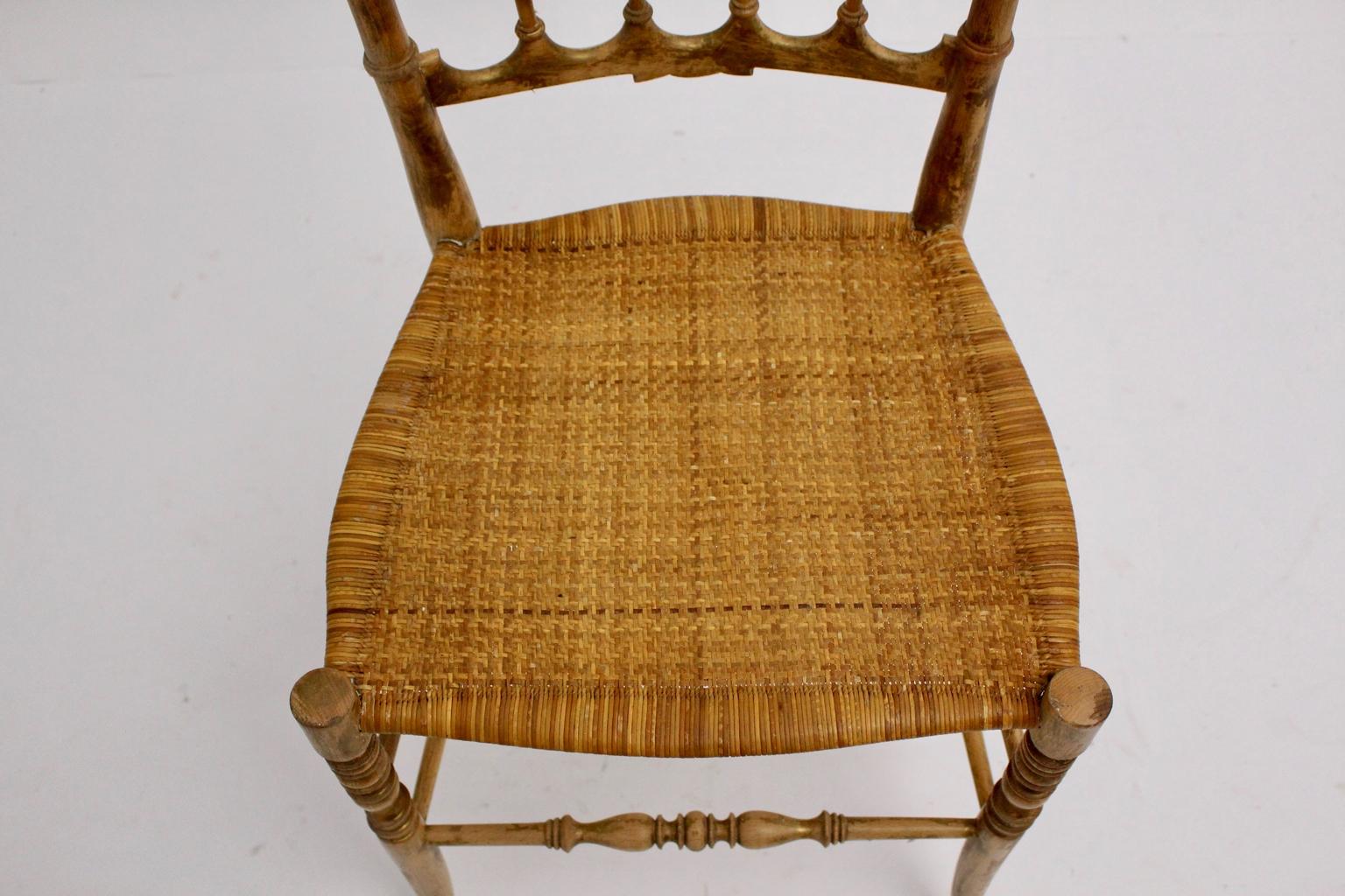 Mid-Century Modern Beechwood Chiavari Chair 1940s Italy For Sale 6