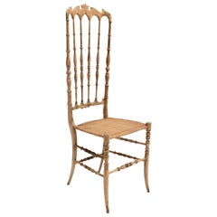 Mid-Century Modern Beechwood Chiavari Chair 1940s Italy