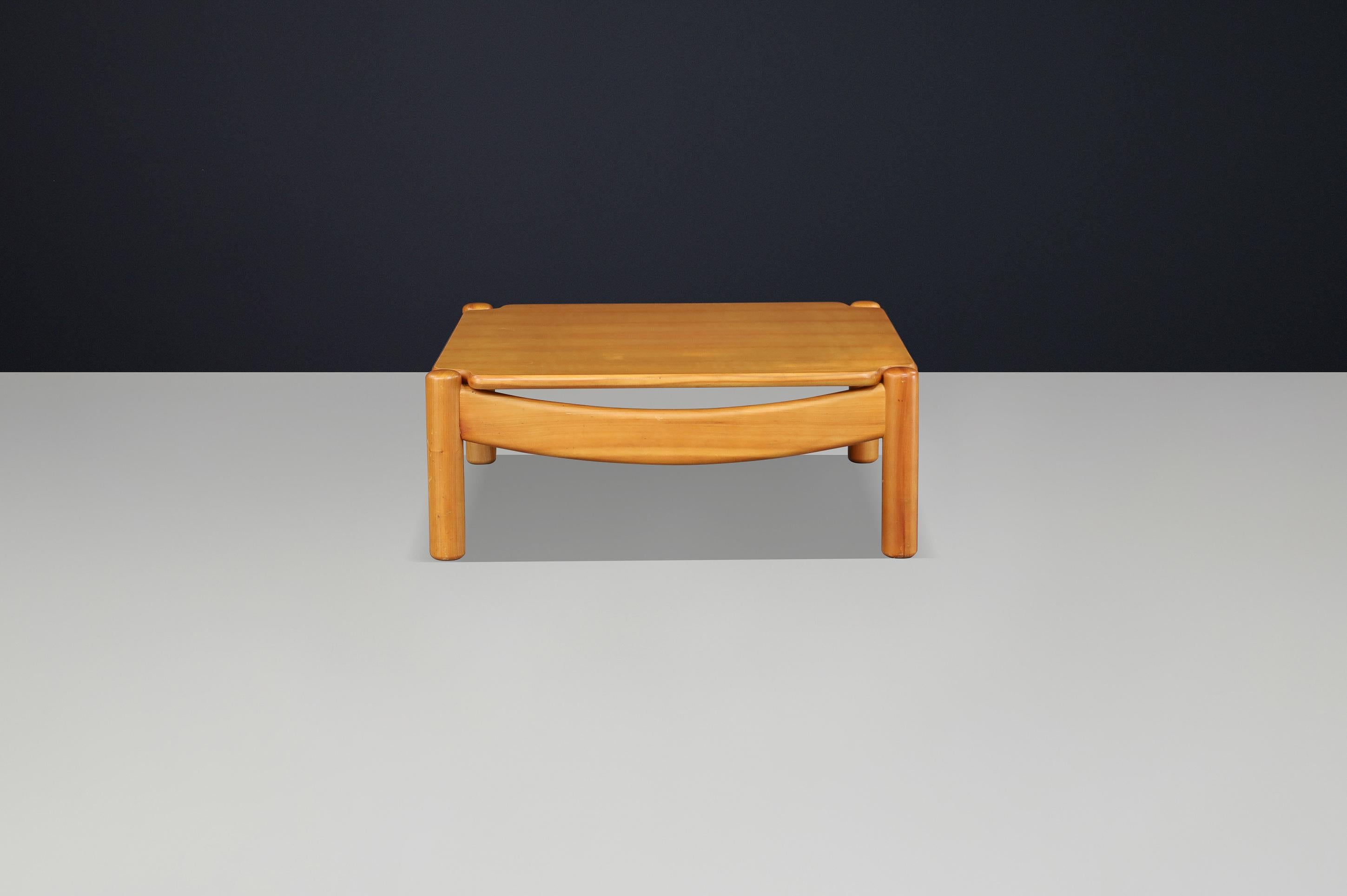 Mesa de centro de madera de haya moderna de mediados de siglo de Carl Straub, Alemania, años 60 Alemán en venta