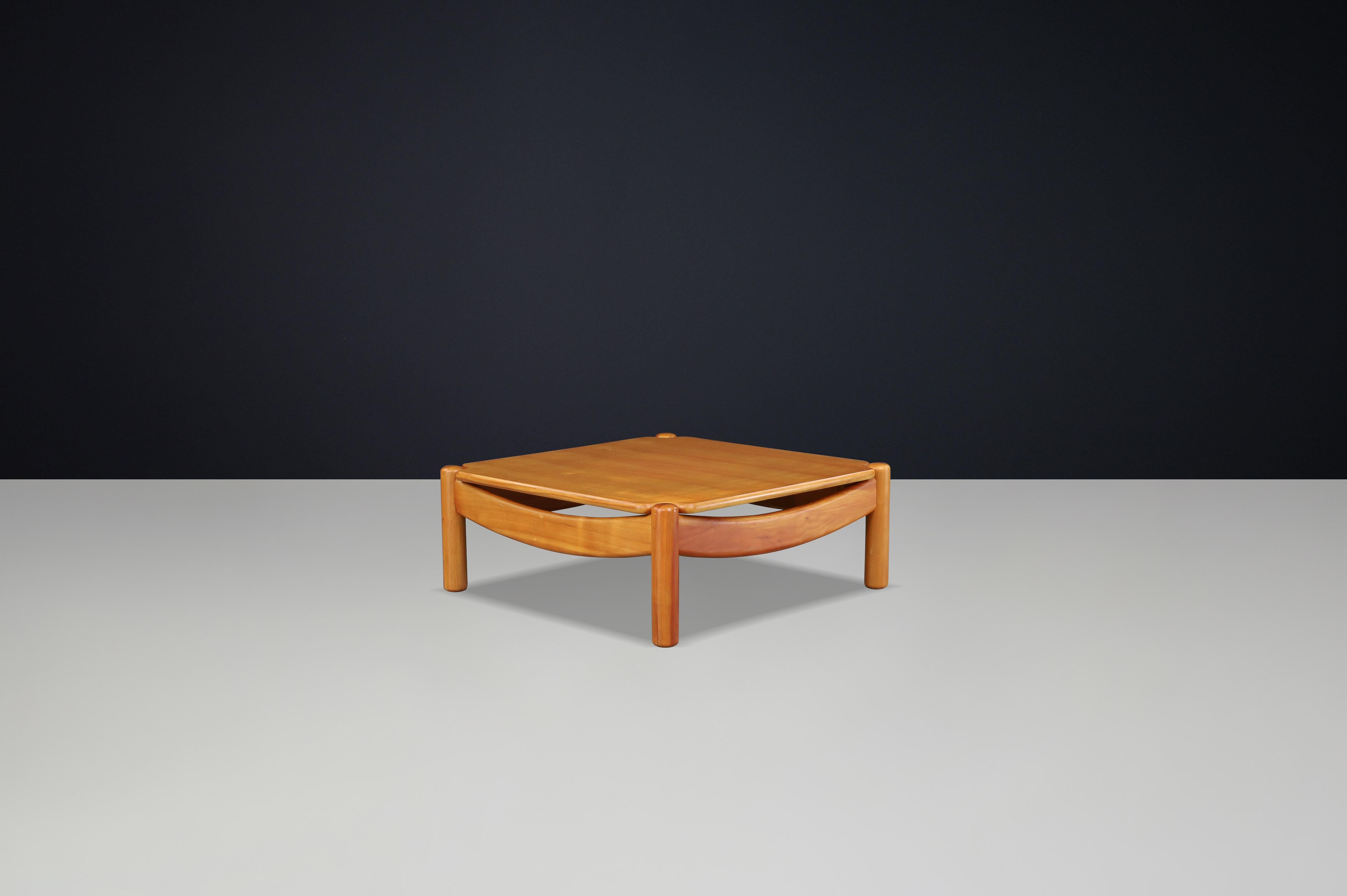Moderner Couchtisch aus Buchenholz von Carl Straub, Deutschland, 1960er Jahre (20. Jahrhundert) im Angebot