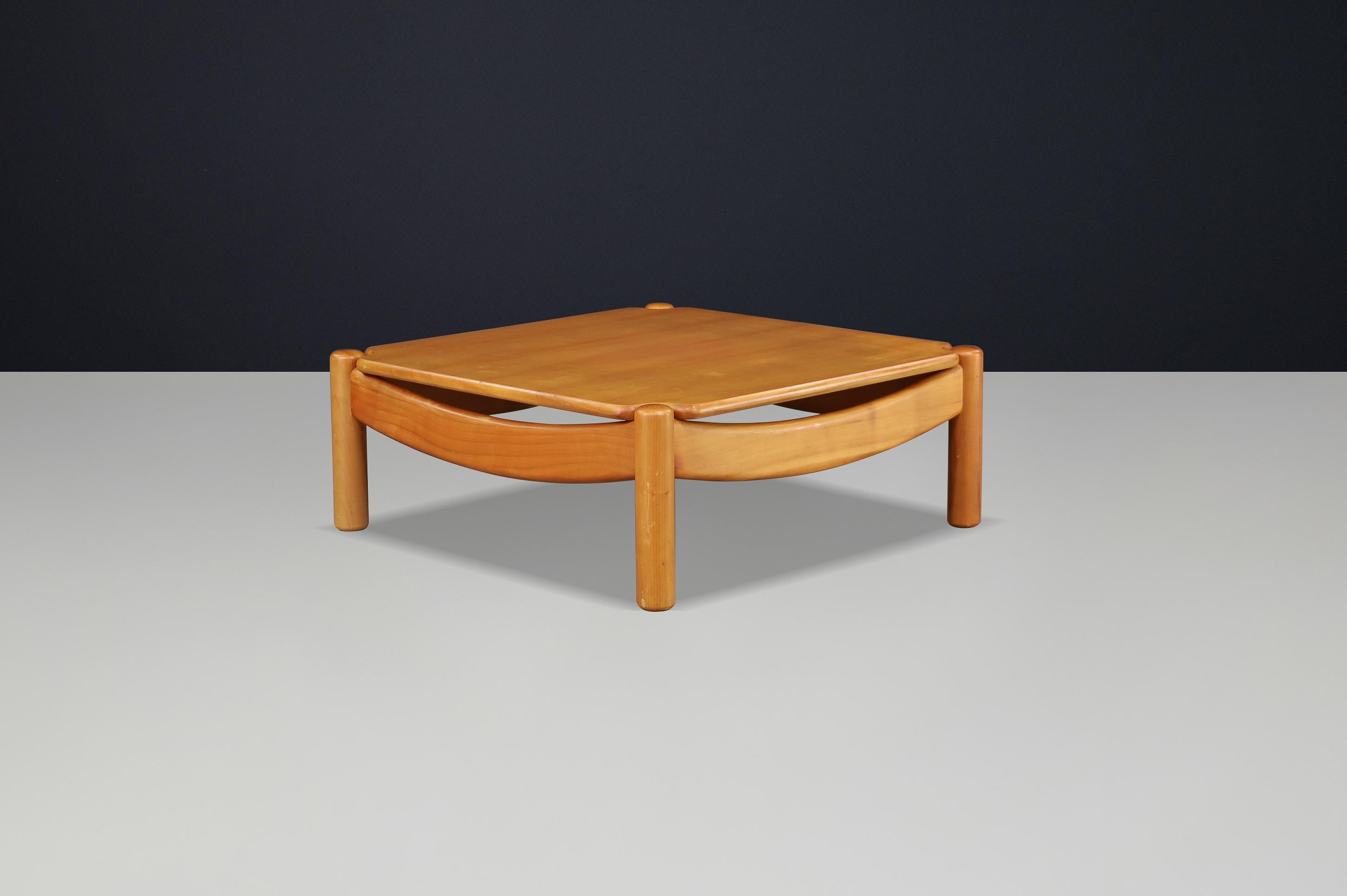 Mesa de centro de madera de haya moderna de mediados de siglo de Carl Straub, Alemania, años 60 siglo XX en venta