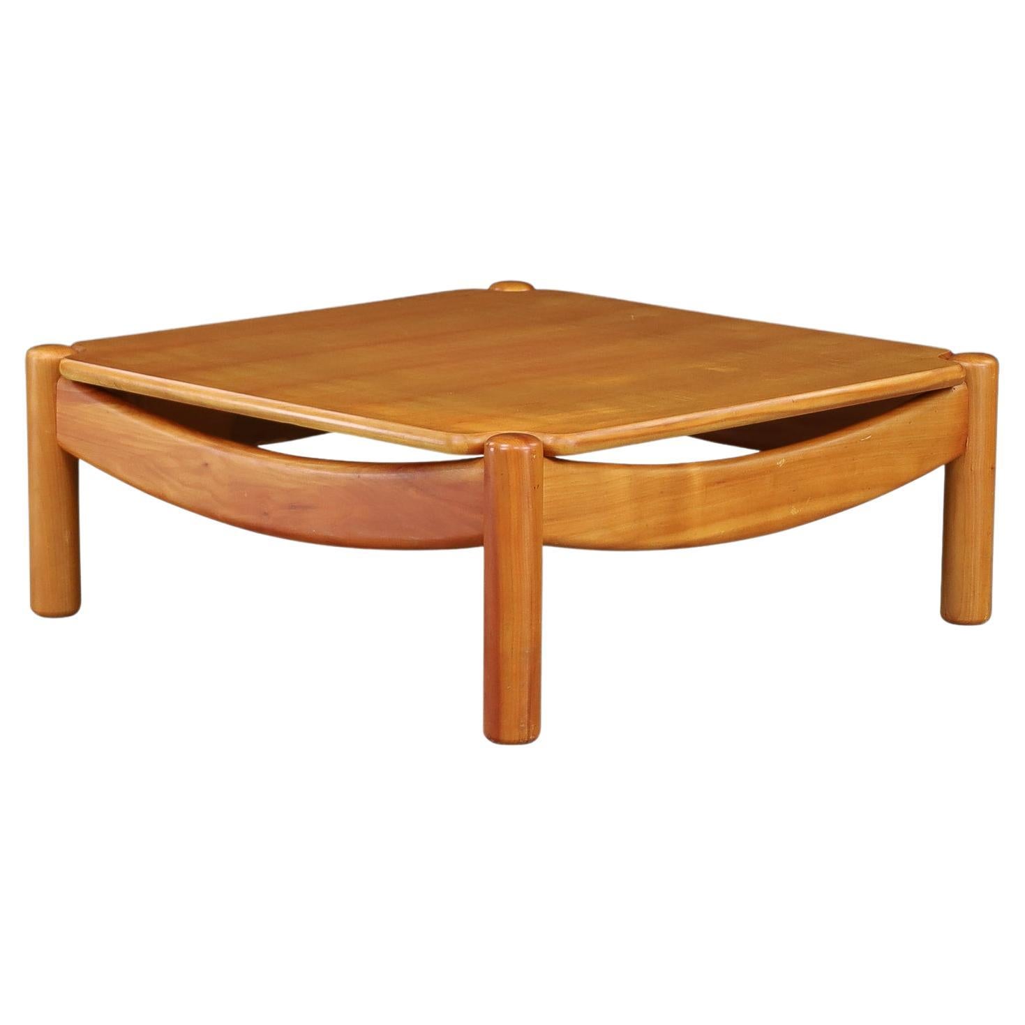 Mesa de centro de madera de haya moderna de mediados de siglo de Carl Straub, Alemania, años 60 en venta