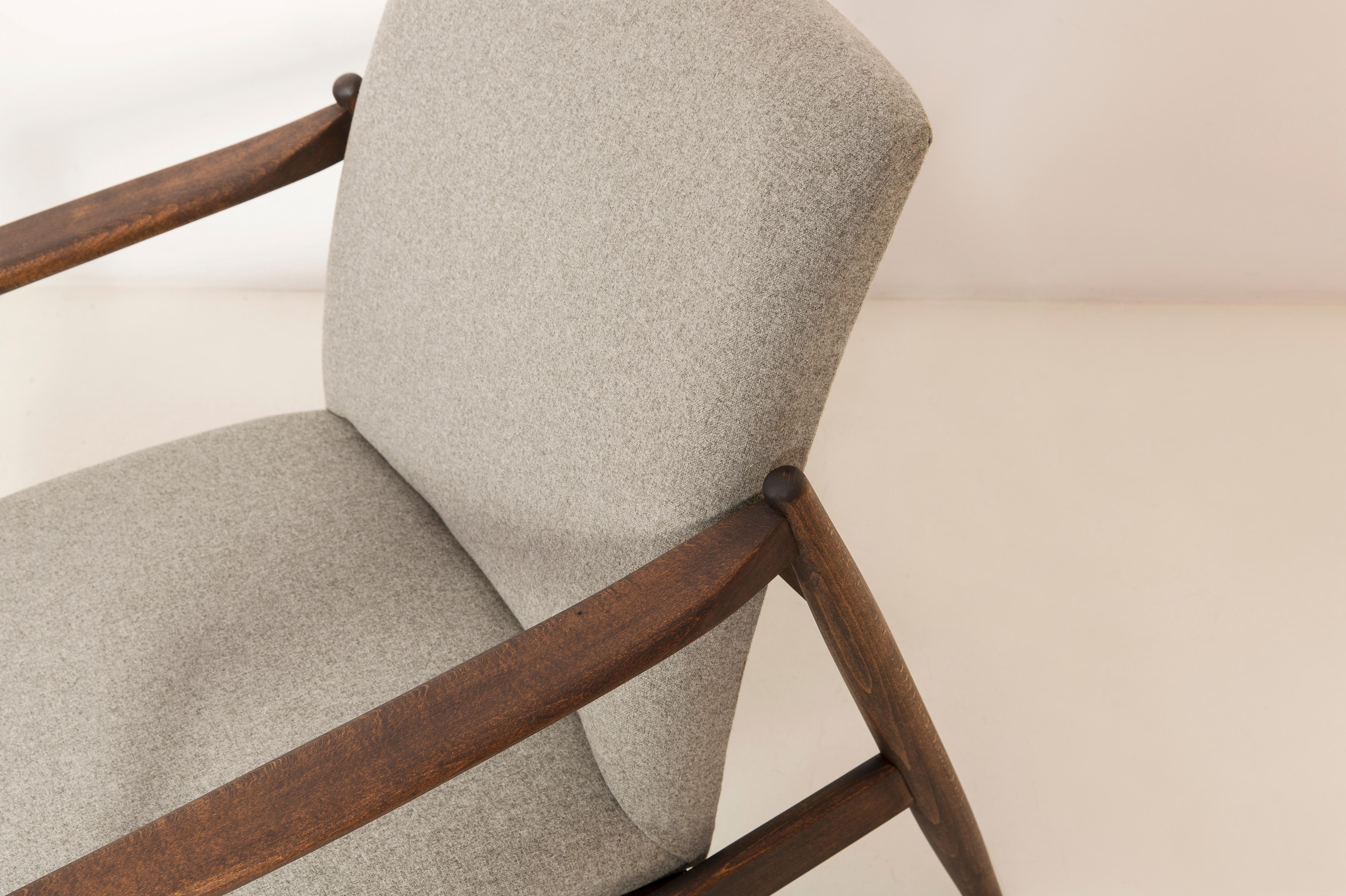 Beigefarbener Sessel, Edmund Homa, Mid-Century Modern, 1960er Jahre (Moderne der Mitte des Jahrhunderts) im Angebot