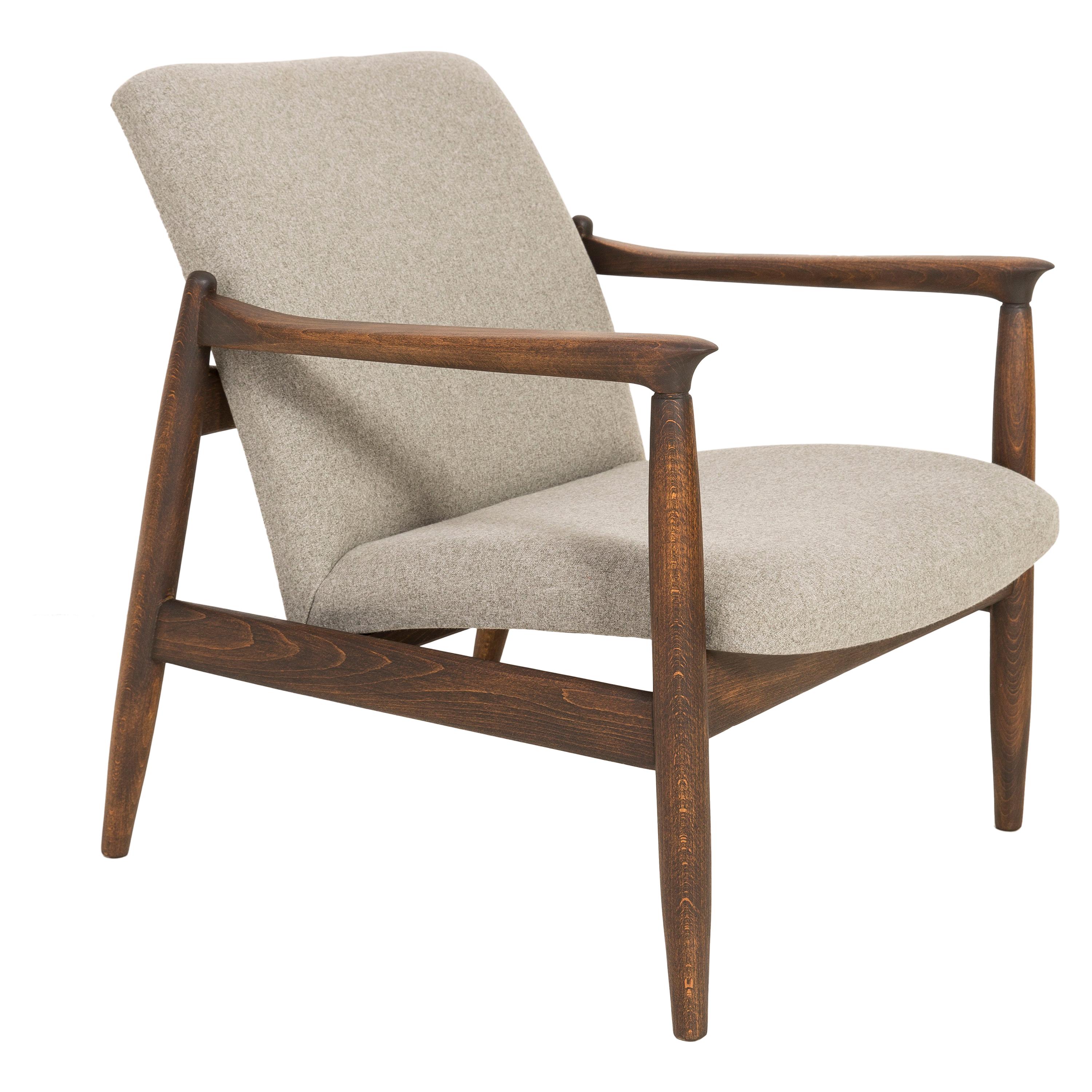 Beigefarbener Sessel, Edmund Homa, Mid-Century Modern, 1960er Jahre im Angebot
