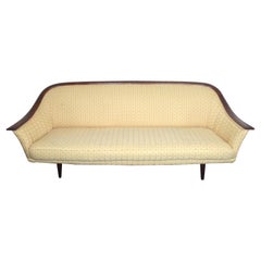 Mid-Century Modern Beige Patterned Sofa by Fredrik Kayser