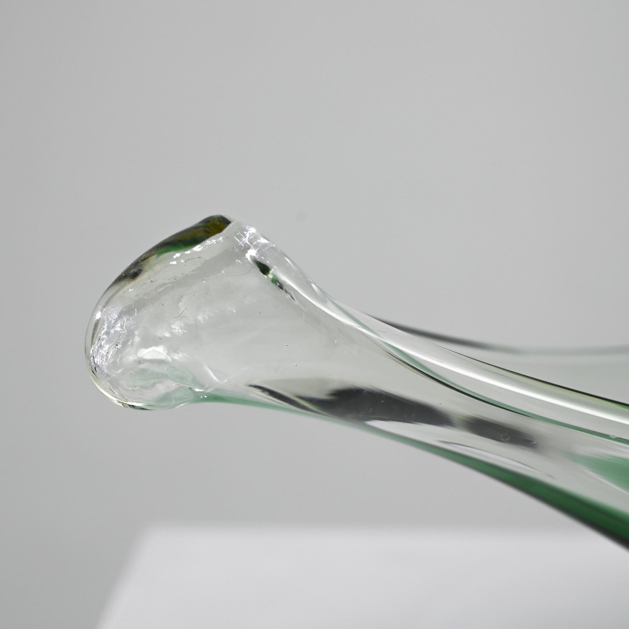 20th Century Mid-Century Modern Belgian Glass Plateau For Sale