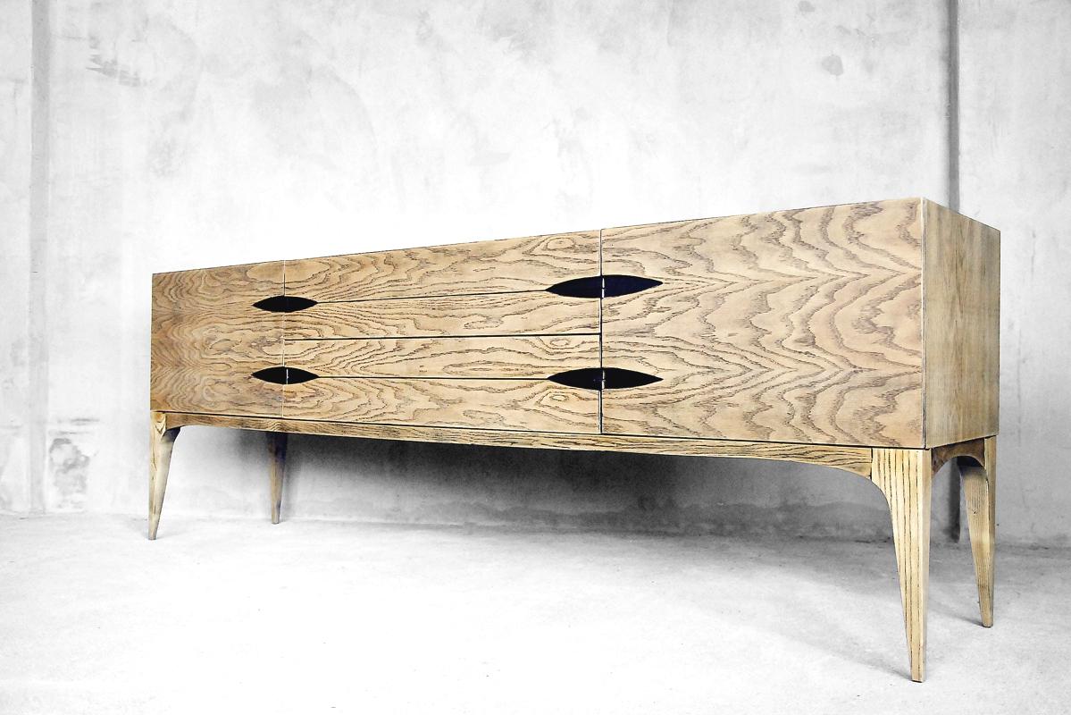 Mid-Century Modern Belgian Raw Oak Sideboard, 1960s 8