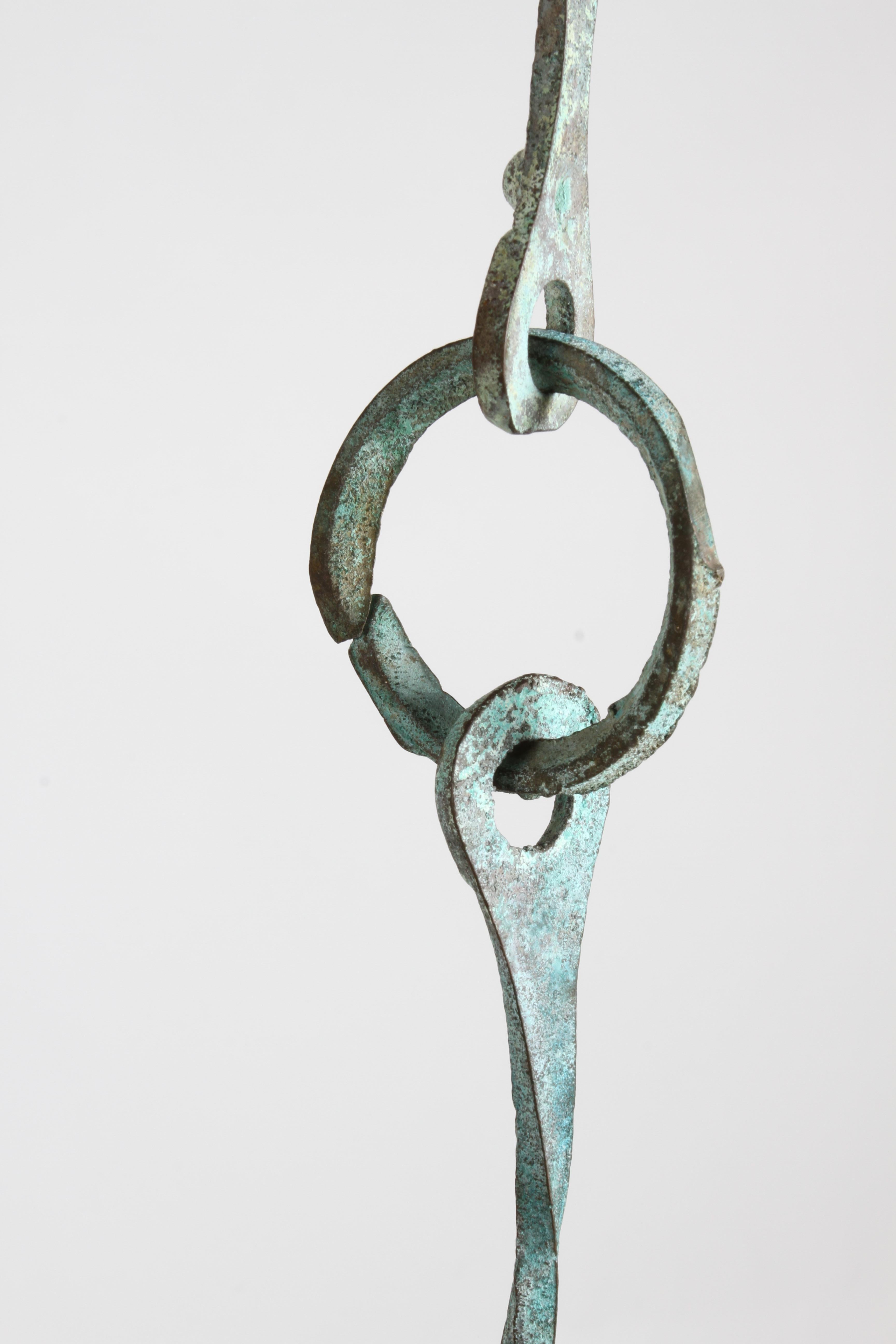 Moderne „Bells of Carefree“ Brutalistische Bronze-Skulptur Wind Chime, Mid-Century Modern  im Angebot 6