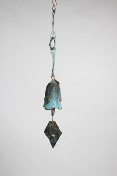 Mid-Century Modern "Bells of Carefree" Brutalist Bronze Sculptural Wind Chime