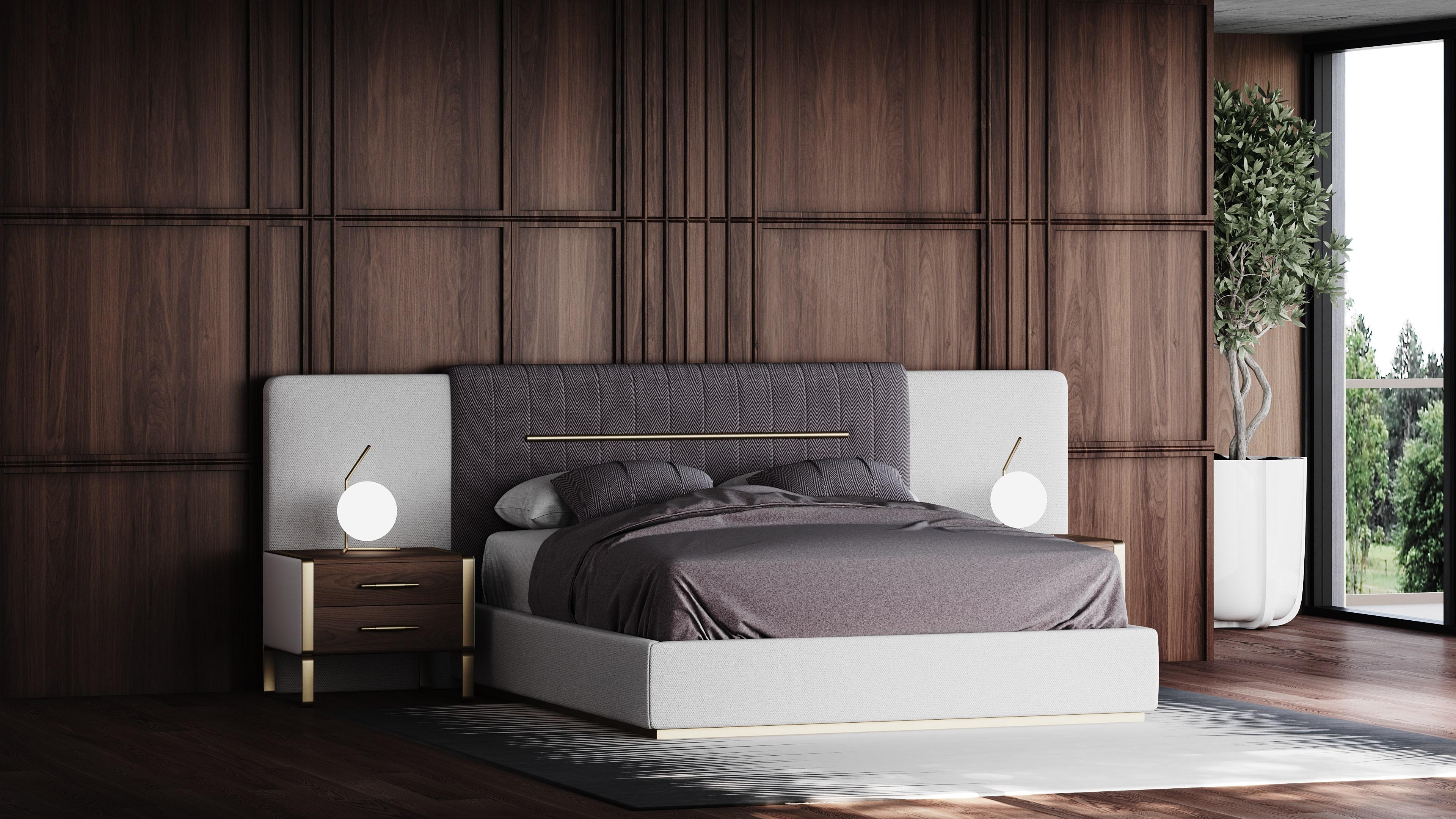 Belmont bed is a masterclass in refined elegance, effortlessly blending classic sophistication with modern comfort. Its stately design features a gracefully upholstered headboard and a solid, well-crafted frame that commands attention while offering