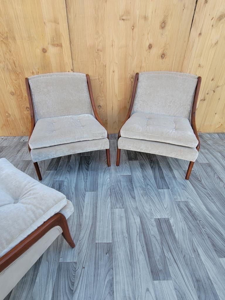 Mid-Century Modern Ben Seibel Slipper Chairs, Set of 3 For Sale 4