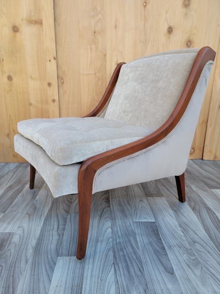 Mid-20th Century Mid-Century Modern Ben Seibel Slipper Chairs, Set of 3 For Sale