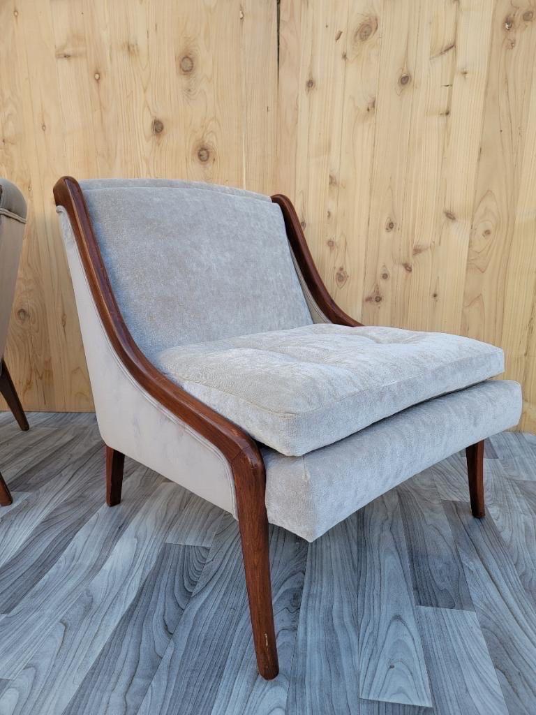 Mid-Century Modern Ben Seibel Slipper Chairs, Set of 3 For Sale 2