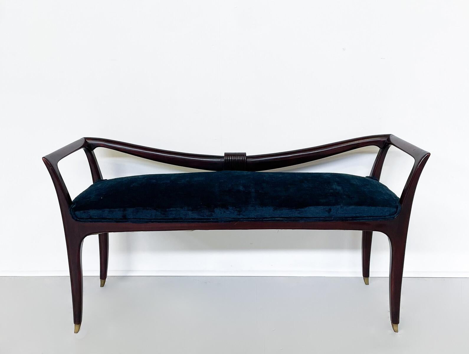 Mid-Century Modern Bench by Emilio Lancia, Italy, 1930s For Sale 1