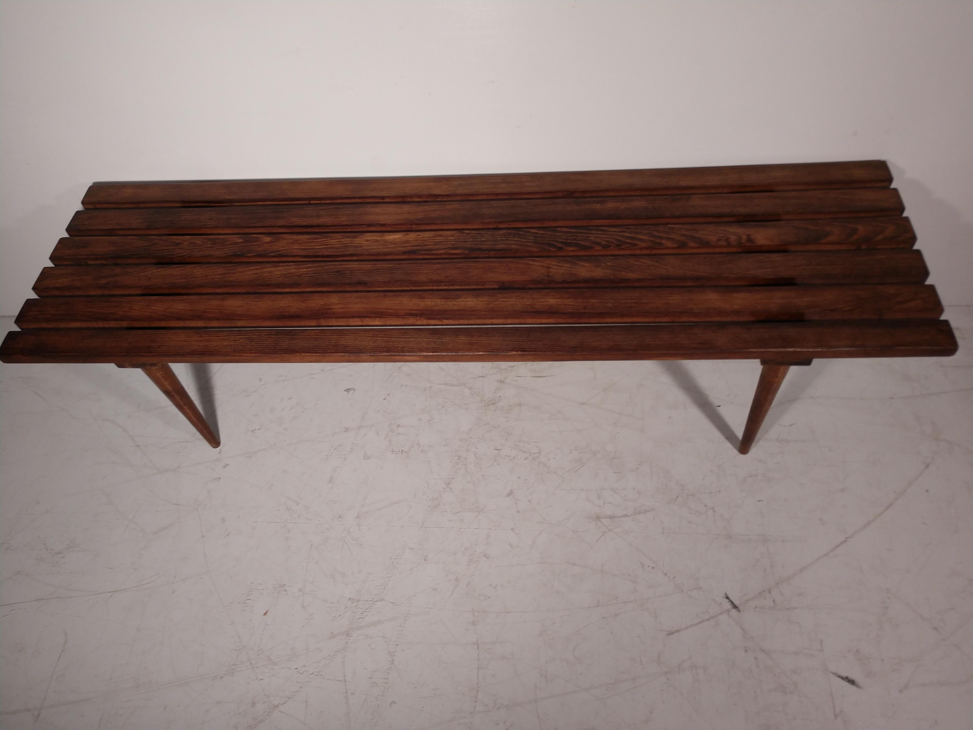 Mid-20th Century Mid-Century Modern Bench Cocktail Table Style of George Nelson