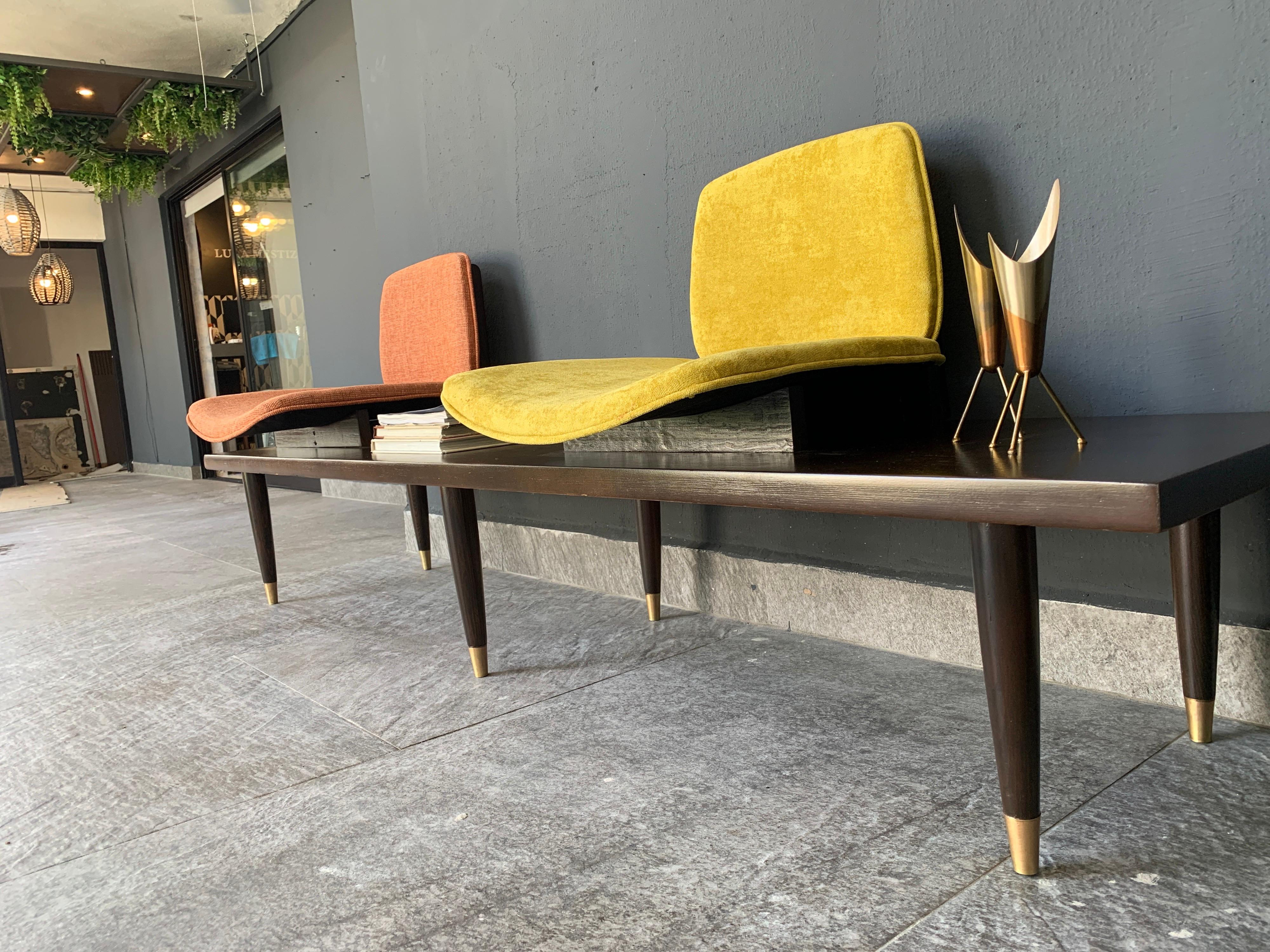 Mexican Mid-Century Modern Bench