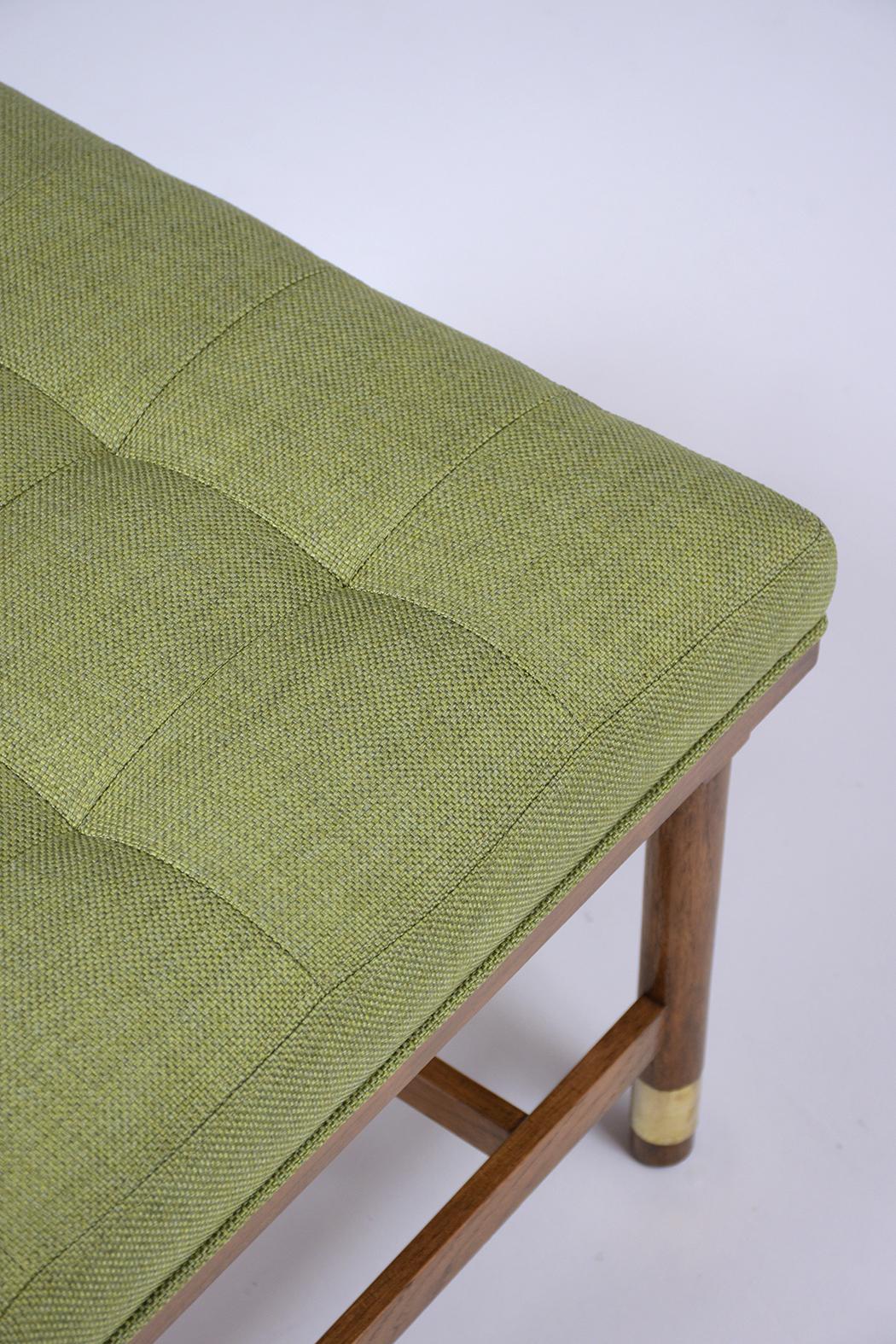 American Mid-Century Modern Walnut Bench