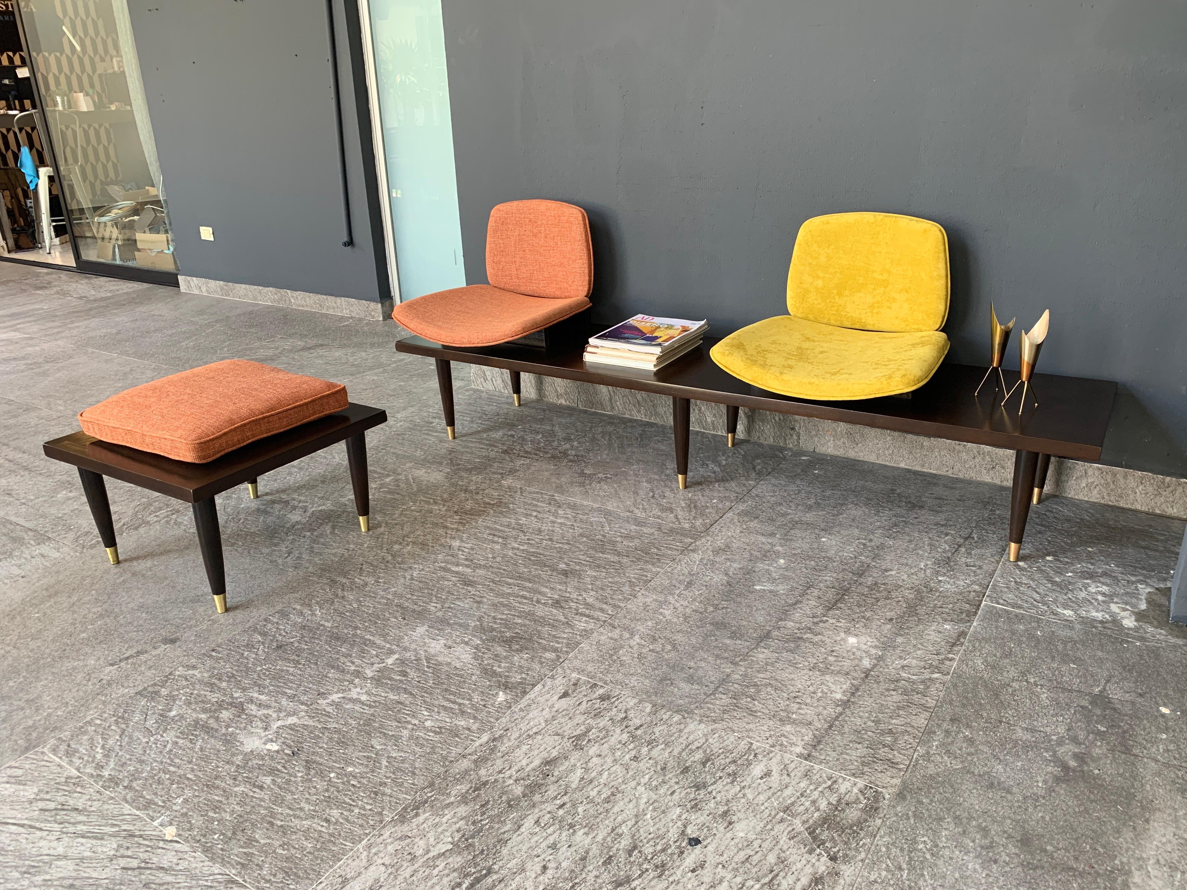 Mid-20th Century Mid-Century Modern Bench