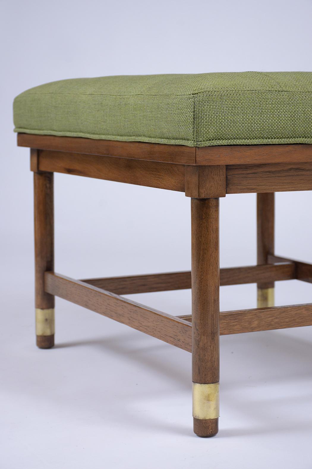 Mid-20th Century Mid-Century Modern Walnut Bench