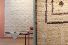 Mid-Century Modern Beni Ouarain Berber Rug