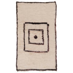 Mid-Century Modern Beni Ouarain Berber Rug