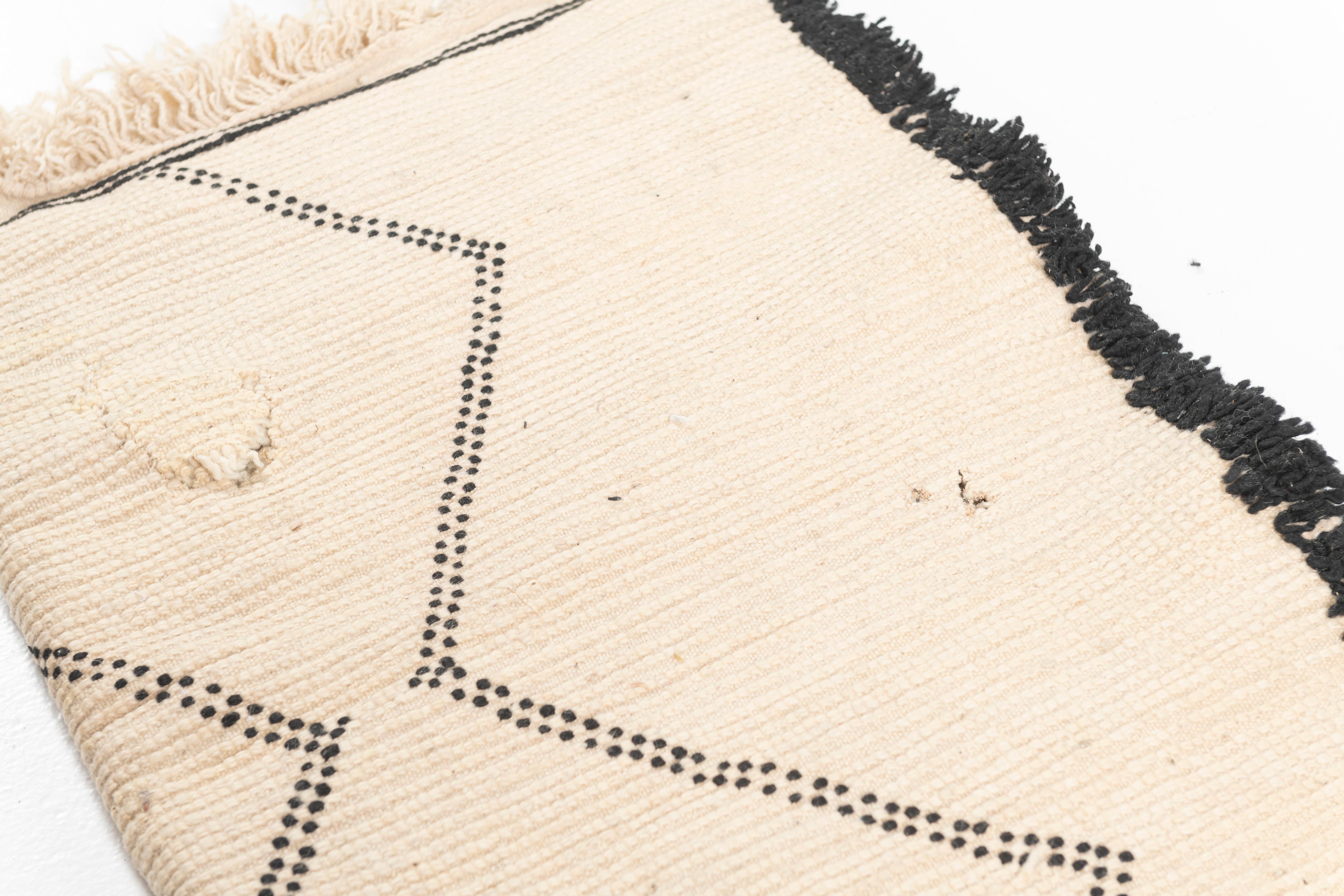 20ième siècle Tapis Beni Ourain moderne du milieu du siècle dernier, Maroc en vente