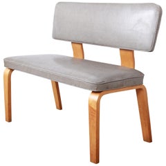 Mid-Century Modern Bentwood Bench Attributed to Thonet