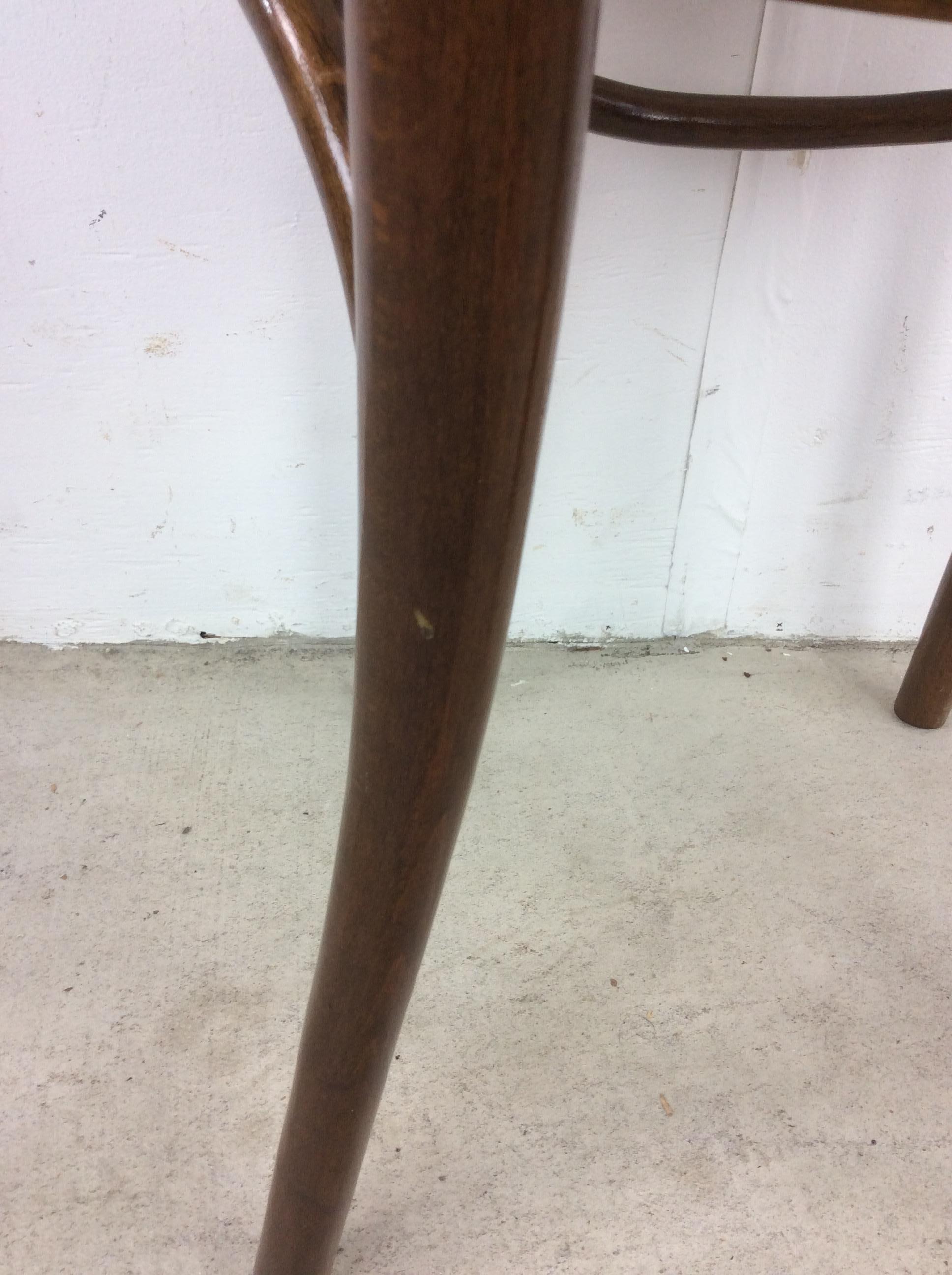 Mid Century Modern Bentwood Cafe Chair with Cane Seat For Sale 9