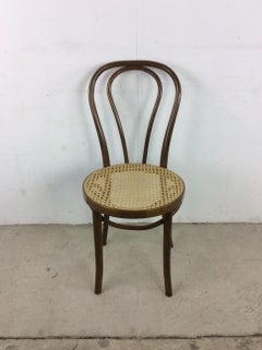 Mid Century Modern Bentwood Cafe Chair with Cane Seat