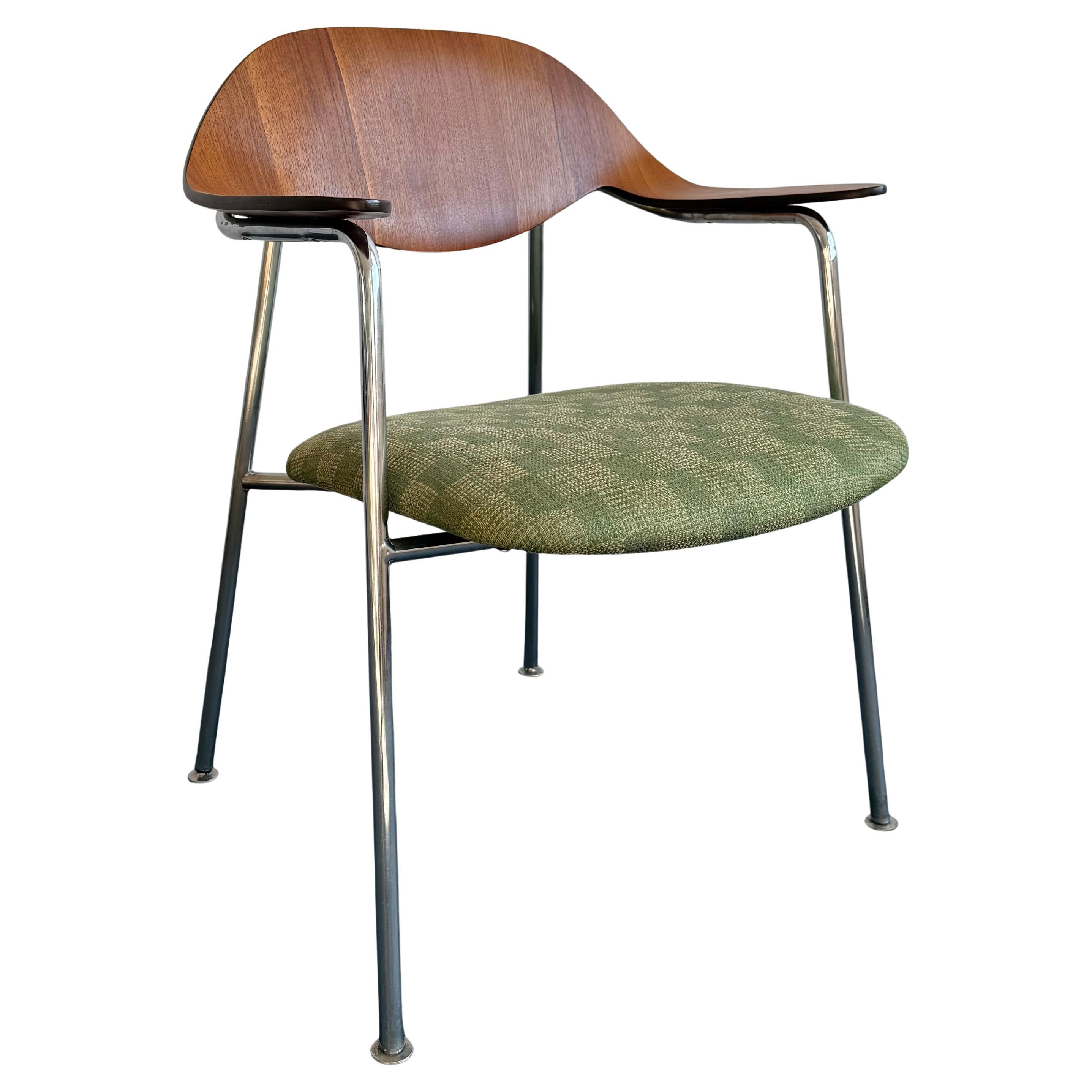 Mid-Century Modern Bentwood Chrome Chair By George Mulhauser For Plycraft For Sale