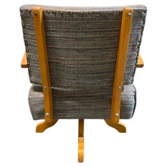 Mid-Century Modern Bentwood Lounge Chair, Scandinavian Style