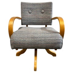 Mid-Century Modern Bentwood Lounge Chair, Scandinavian Style