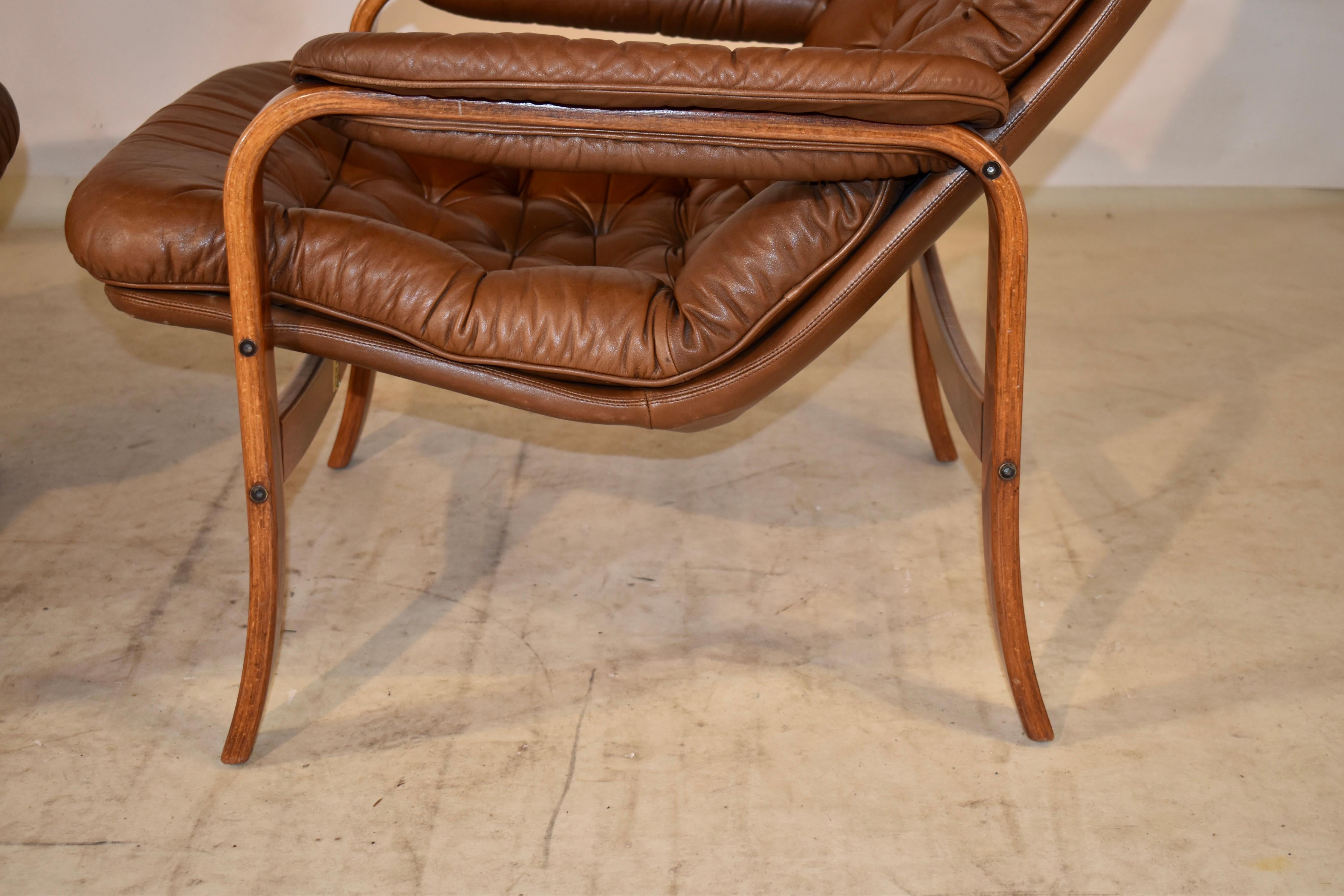 Mid-Century Modern Bentwood Lounge Chairs by Gote Mobler 2
