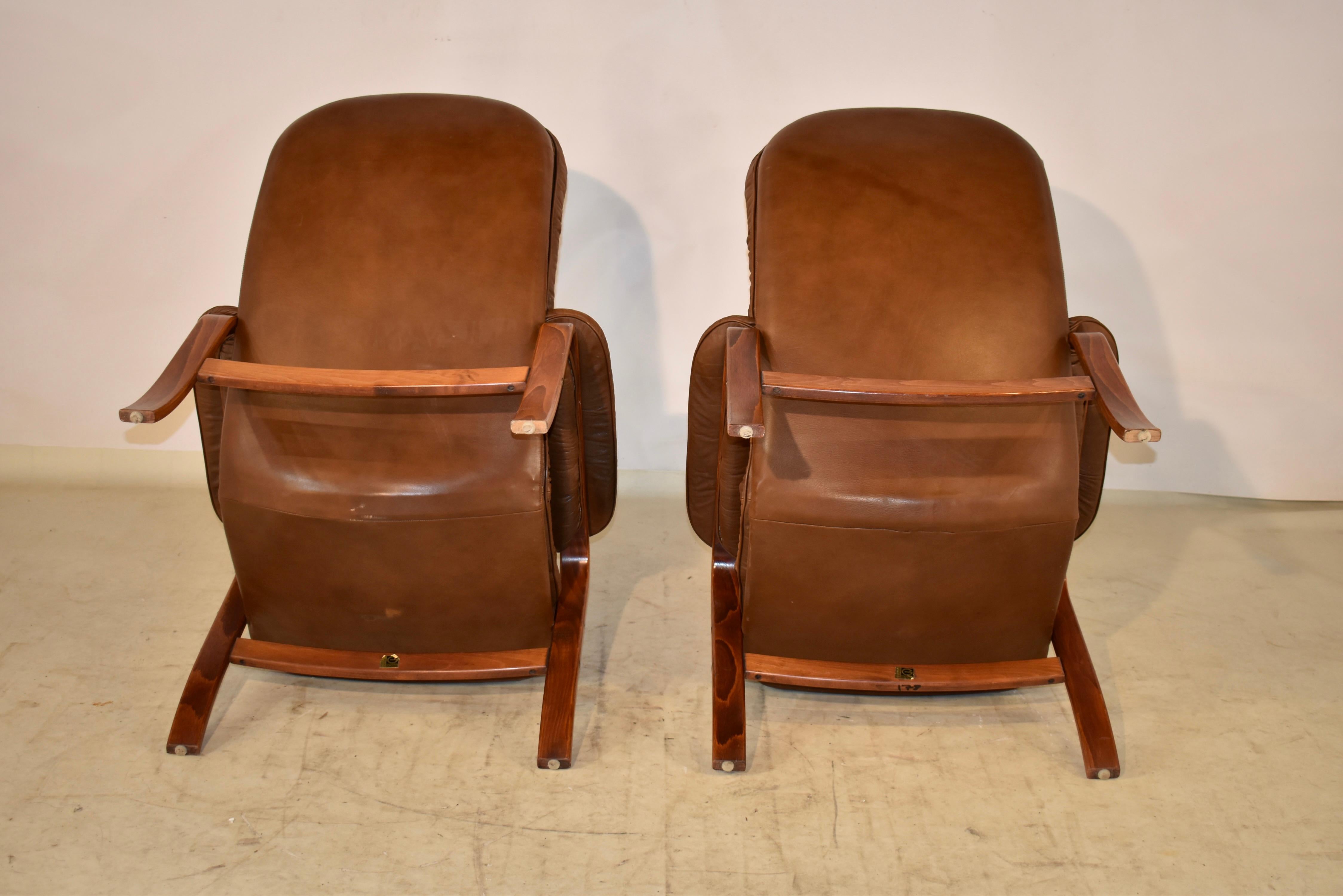 Mid-Century Modern Bentwood Lounge Chairs by Gote Mobler In Good Condition In High Point, NC
