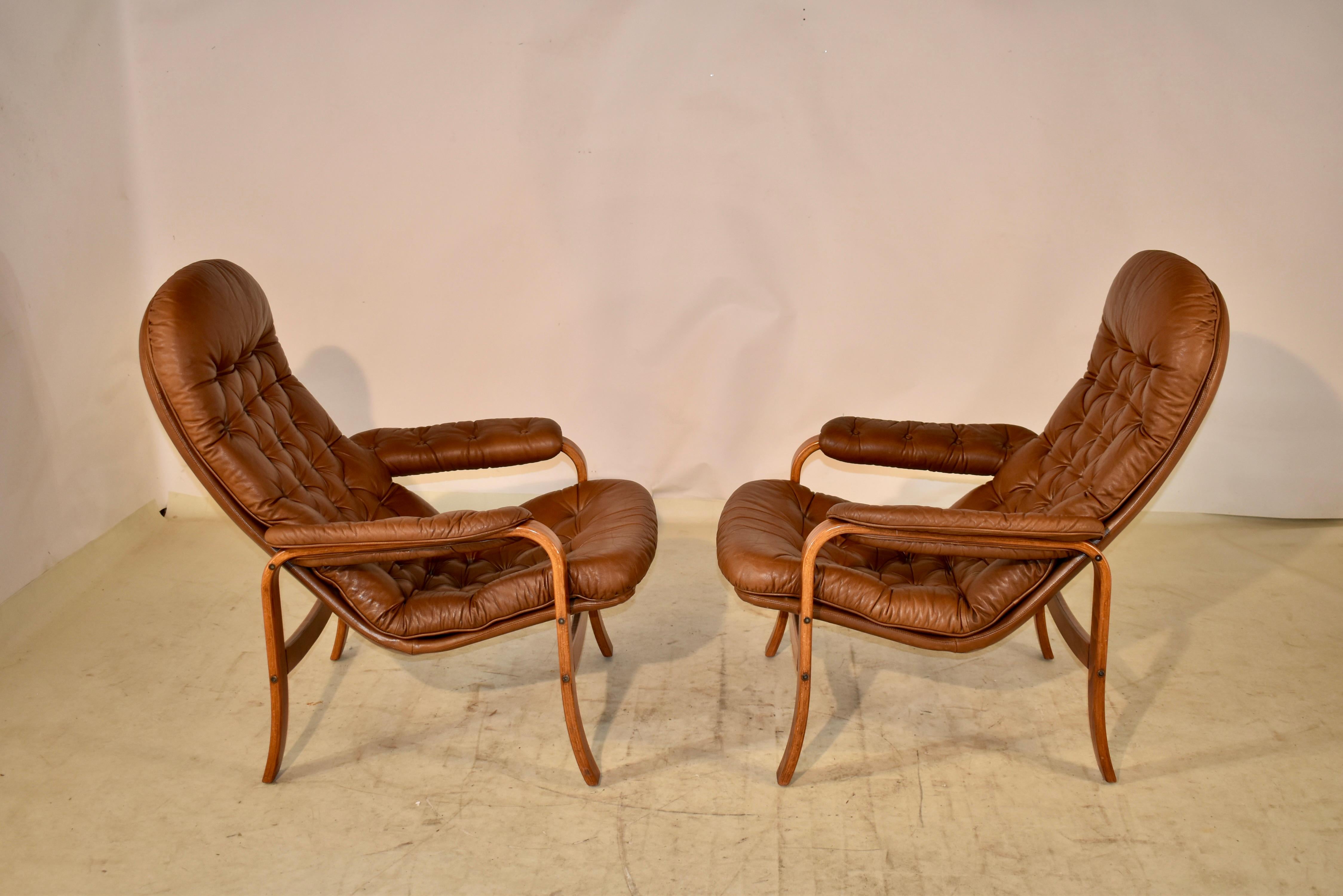 Mid-Century Modern Bentwood Lounge Chairs by Gote Mobler 1