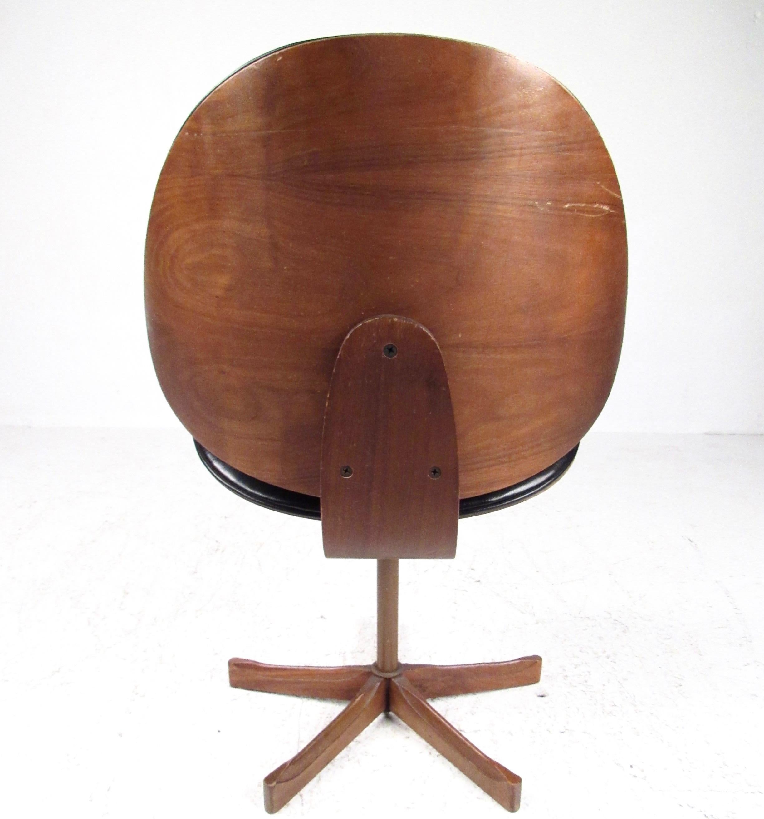 Mid-Century Modern Bentwood Teak Side Chair by Kodawood In Good Condition In Brooklyn, NY