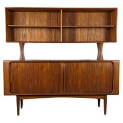 Mid Century Modern Bernhard Pedersen Teak Credenza / Hutch, c1960s