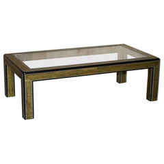 Mid-Century Modern Bernhard Rohne Mastercraft Acid Etched Drinks Coffee Table