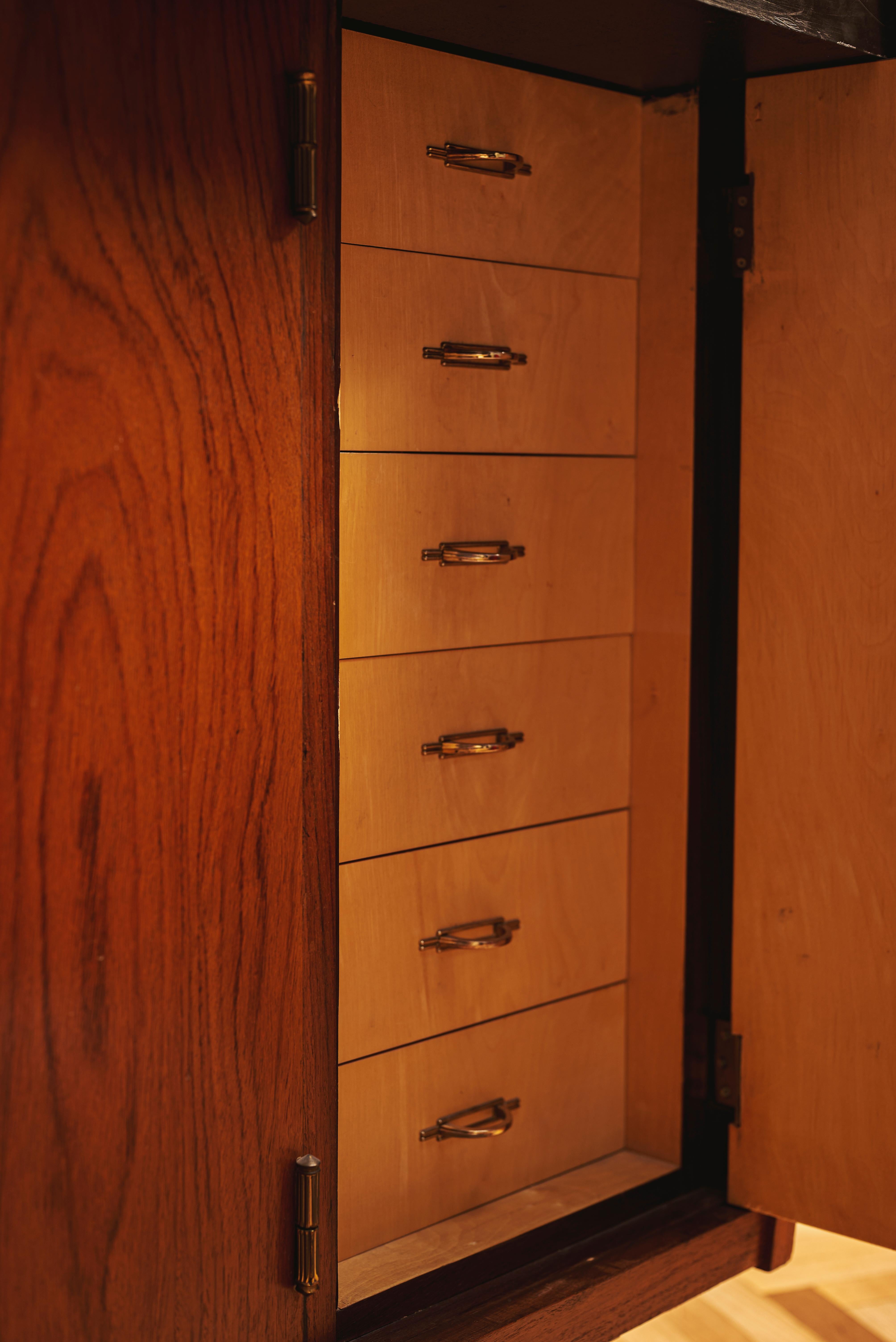 Mueble Bar Seco a Medida Moderno de Mediados de Siglo, Austria, hacia 1950 en venta 3