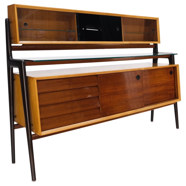 knee length dresses for ladies Mid Century Modern Walnut Credenza / Long Dresser by Broyhill Premier, C. 1960's