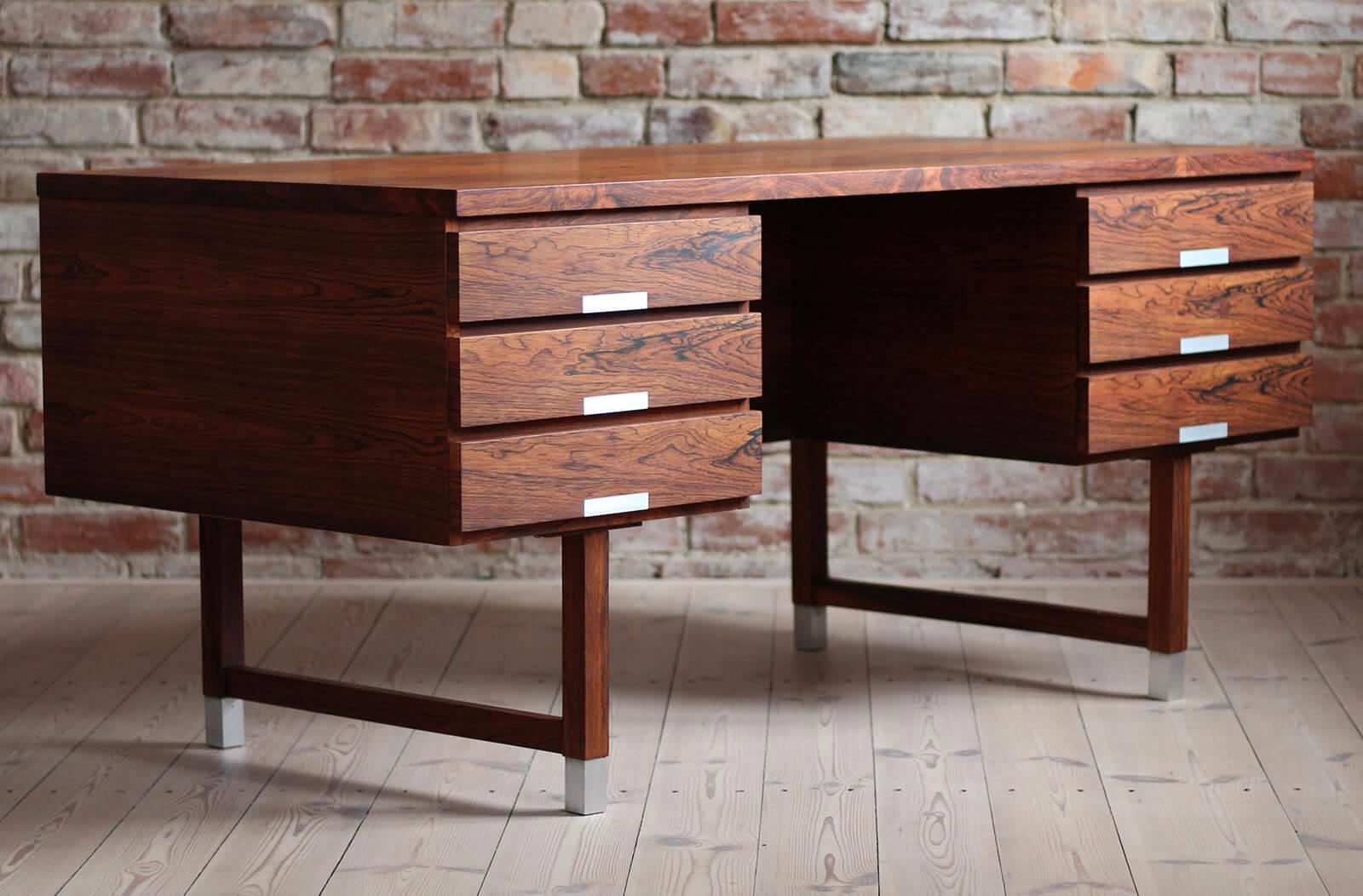 Danish Mid-Century Modern Big Desk by Kai Kristiansen, 1950s, Scandinavian Design