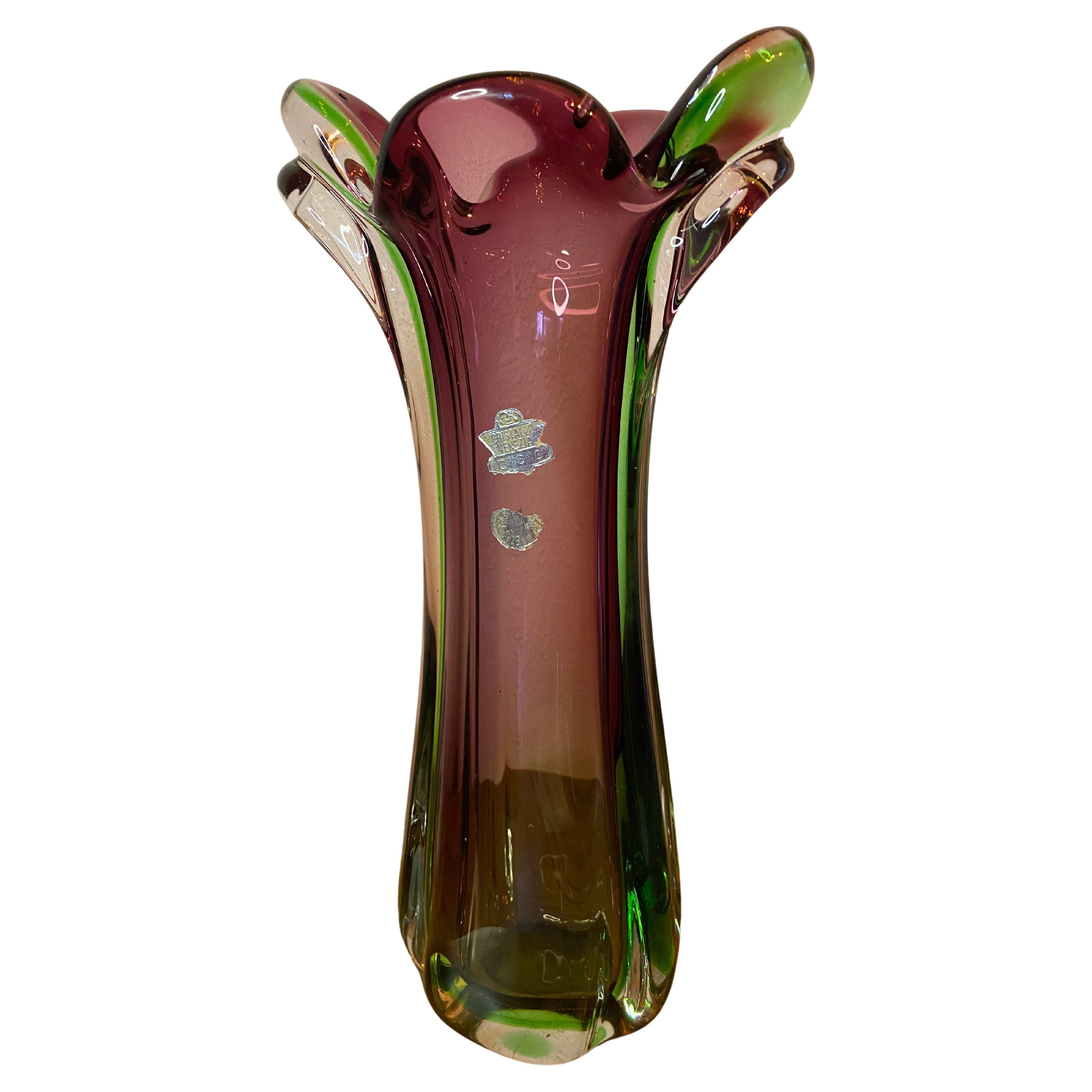 Mid-Century Modern Big Murano Glass Vase For Sale