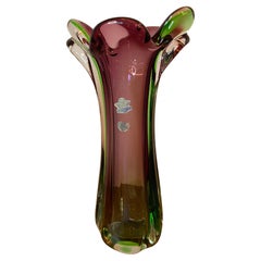 Retro Mid-Century Modern Big Murano Glass Vase
